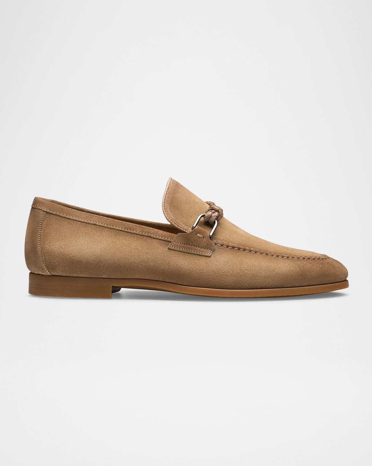 Magnanni Men's Destin Suede Bit Loafers