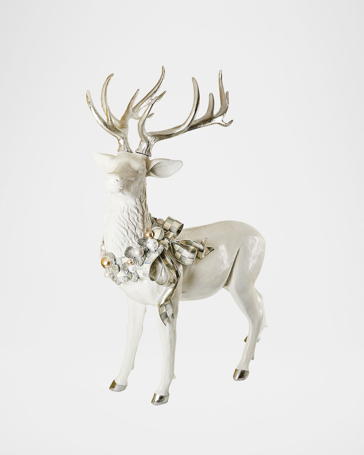 MacKenzie-Childs Crystal Palace Standing Trophy White-Tailed Deer Holiday Decor