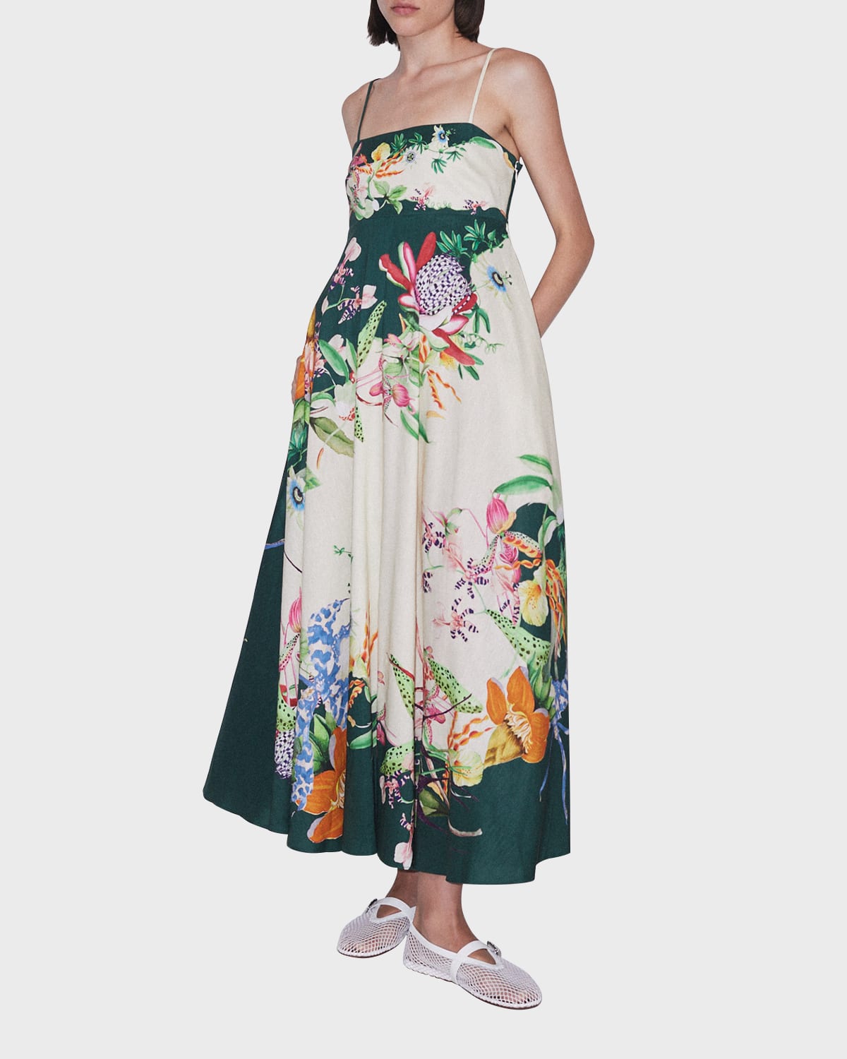 Tanya Taylor Gianna Floral-Print Maxi Dress | Neiman Marcus