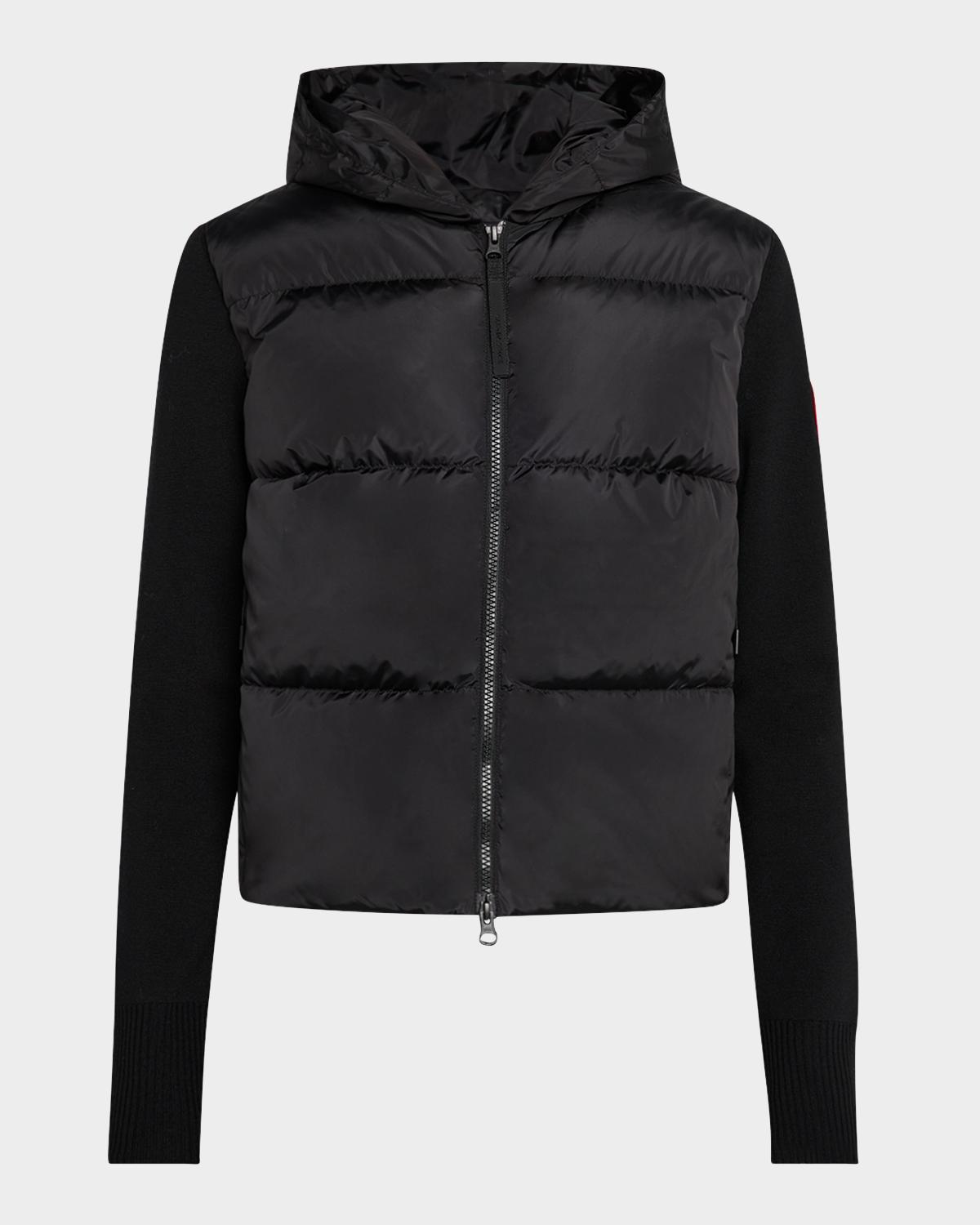 Canada Goose Hybridge Wide Quilt Knit Hoodie Jacket