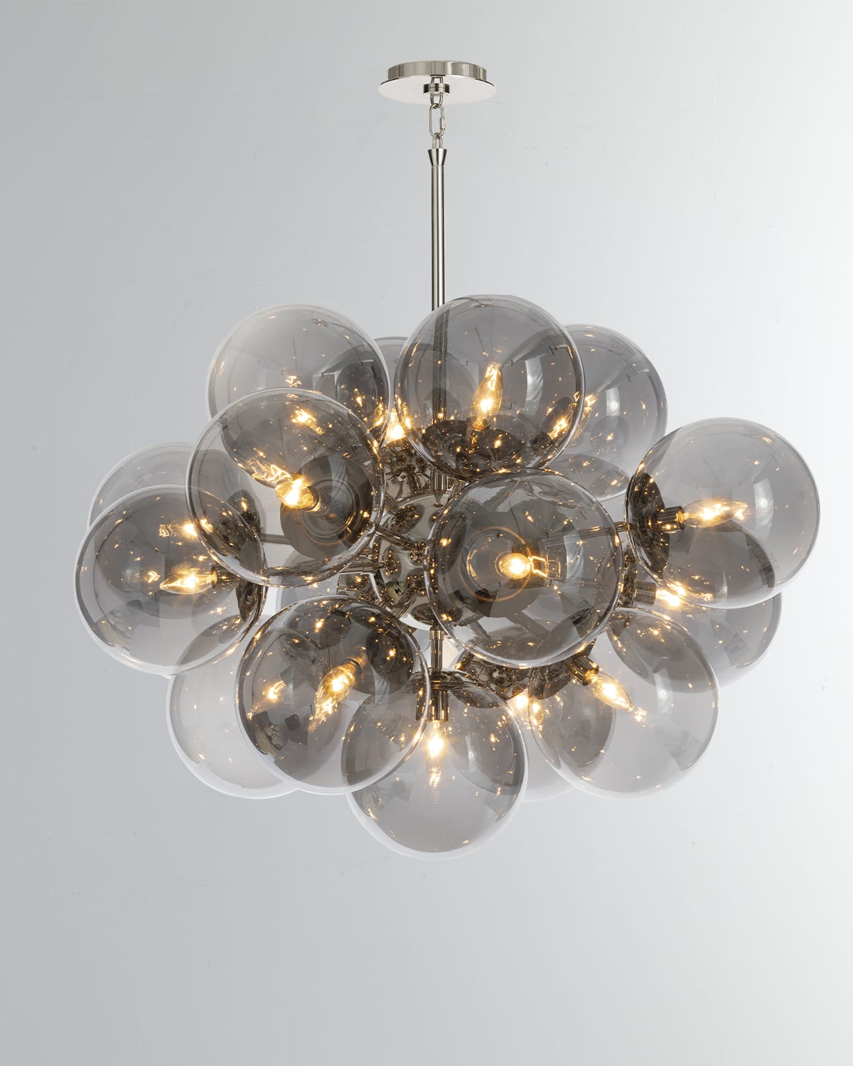 Regina Andrew Shine 34" 17-light Chandelier, Smoke Glass