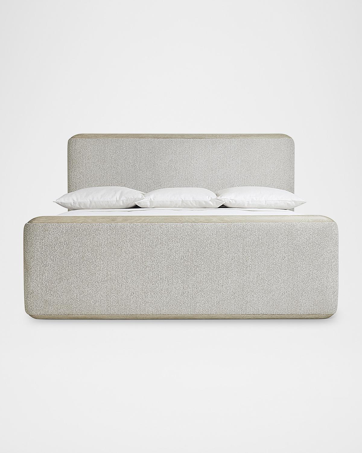Arcadia Upholstered King Panel Bed