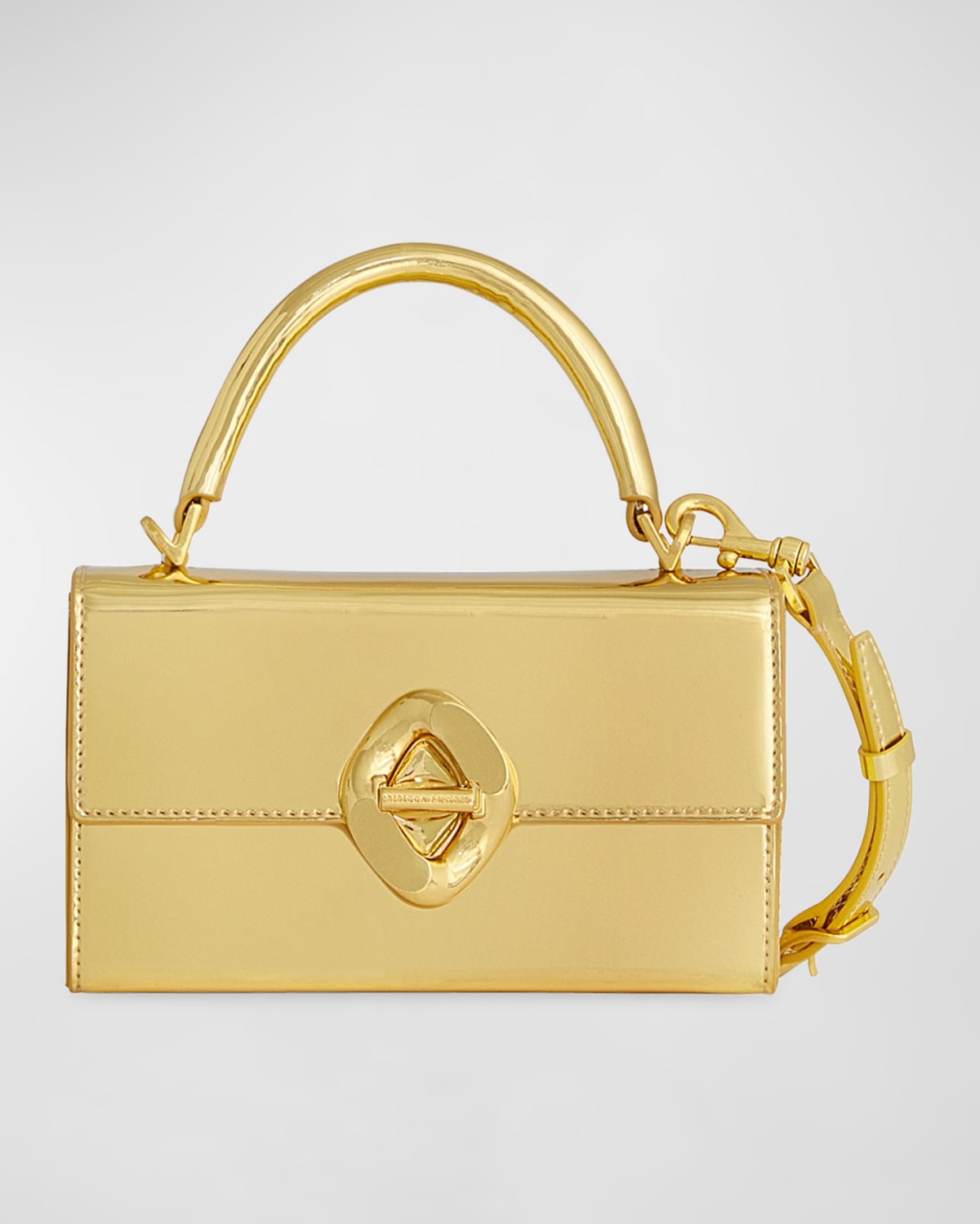 Rebecca Minkoff G Mini Flap Metallic Leather Crossbody Bag