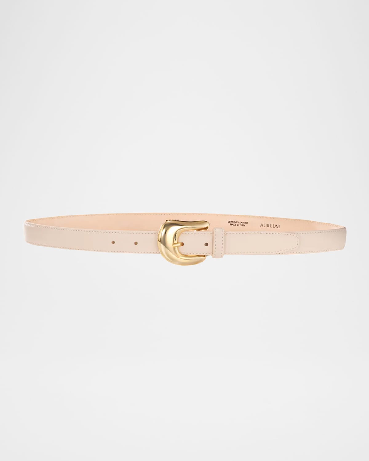 Aureum Collective Leather Belt W/ Golden Hardware