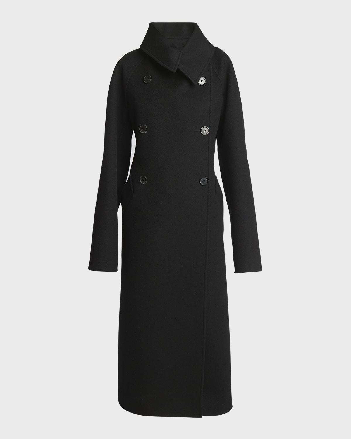 Isabel Marant Jamsy Button Front Oversized Tweed Caban Coat Neiman Marcus