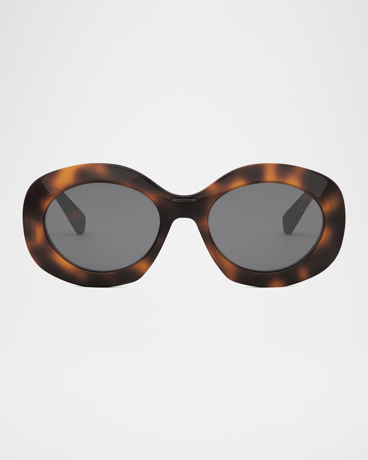 CELINE Triomphe Round Acetate Sunglasses