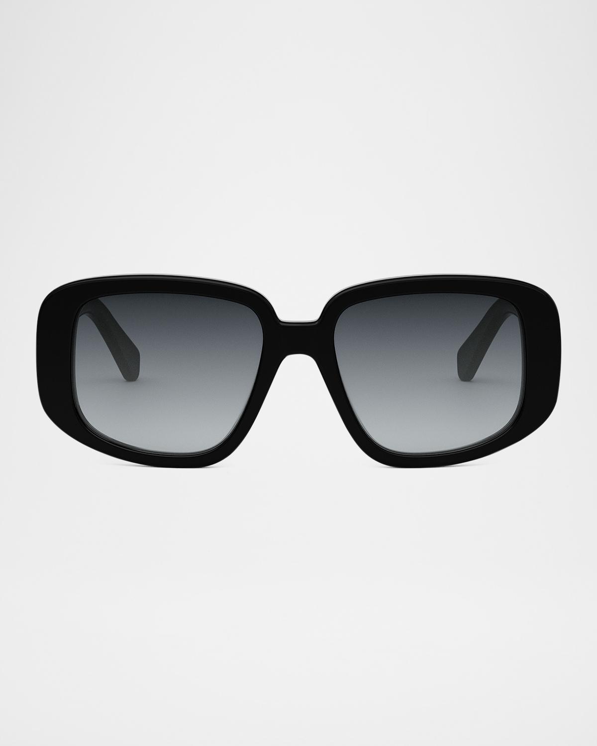 CELINE Bold 3 Dots Acetate Shield Sunglasses