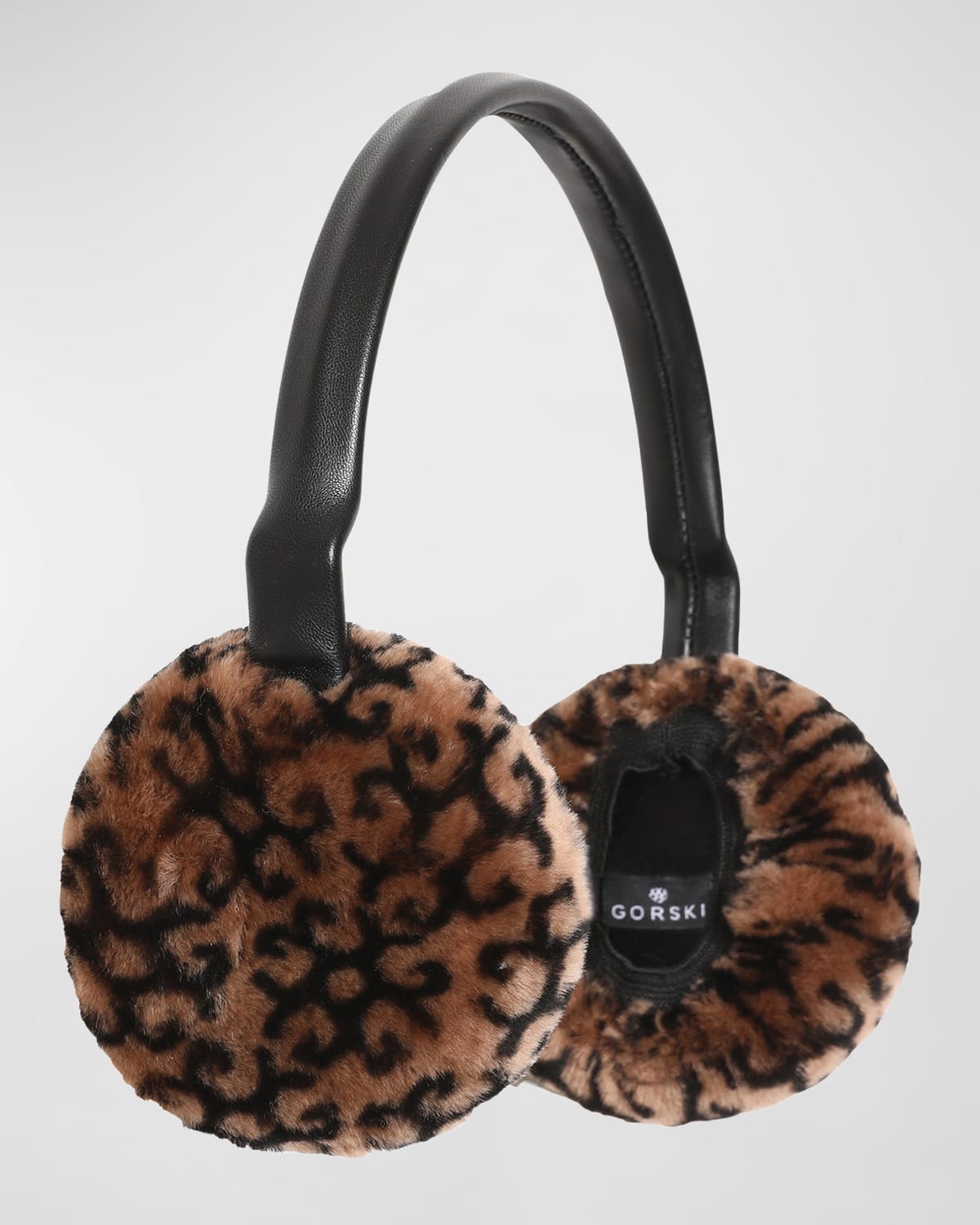 Gorski Logo Lamb Shearling Earmuffs
