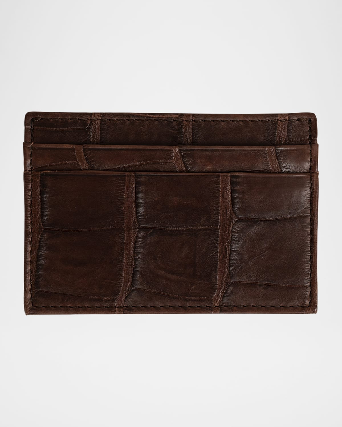 Abas Men 's Soft Alligator Leather Card Holder
