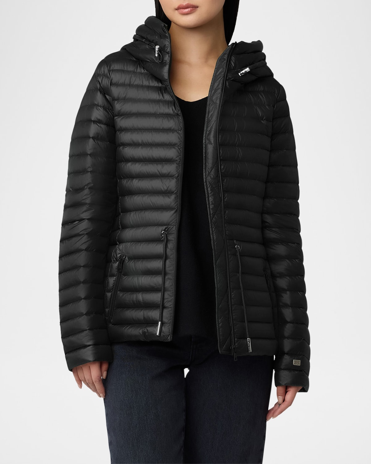 Herno Ladybug Long Sleeve Puffer Jacket w Cape Neiman Marcus