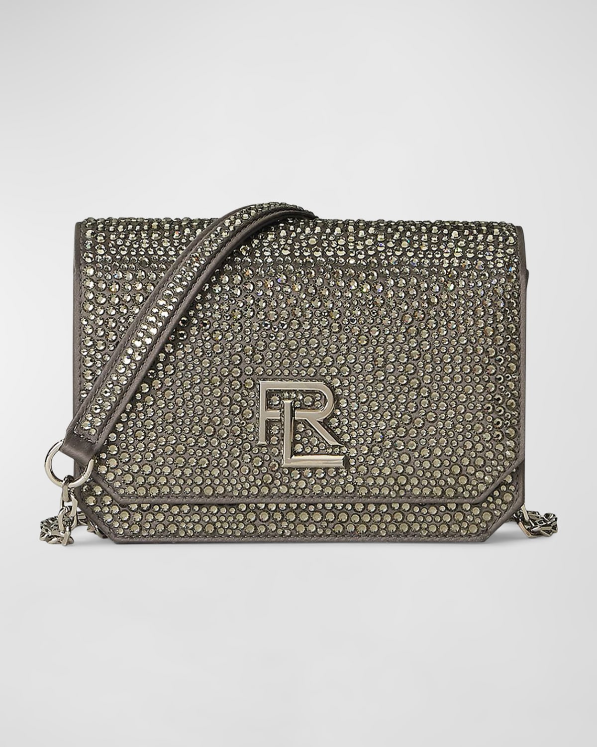 Ralph Lauren Collection RL Small Crystal Mulberry Silk Crossbody Bag