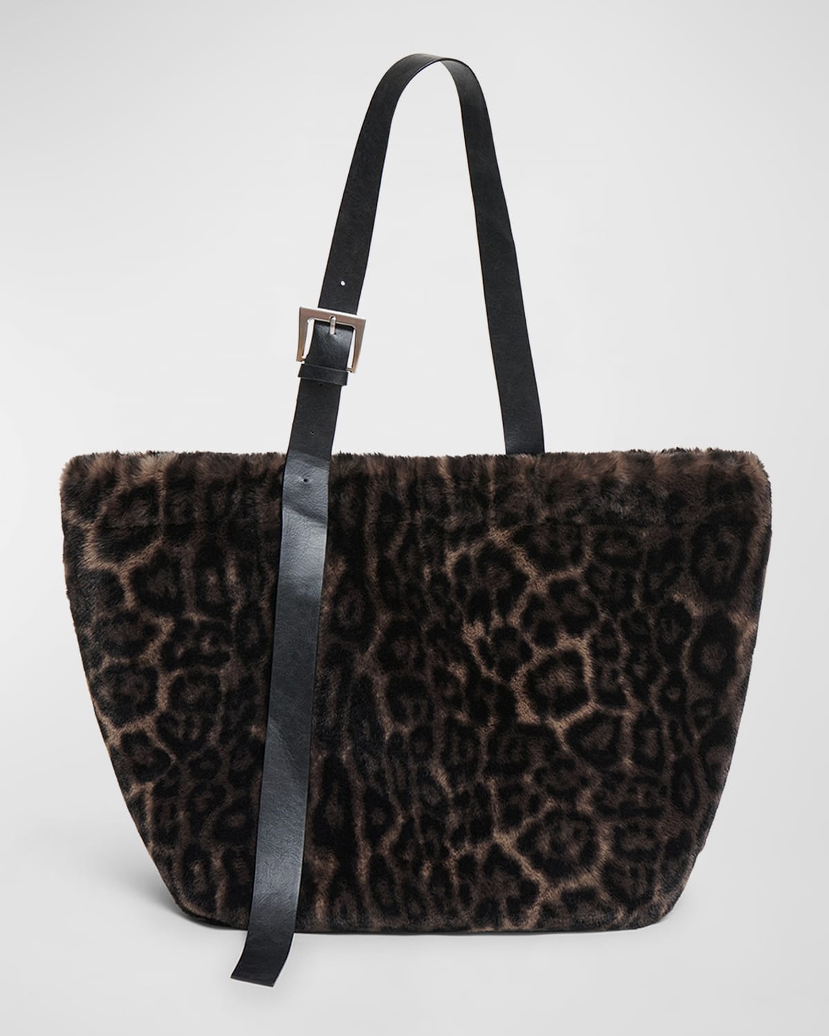 APPARIS Esti Leopard Faux Fur Tote Bag