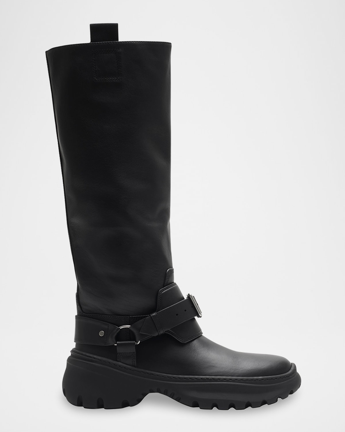 Burberry zane check harness rain boots black best sale