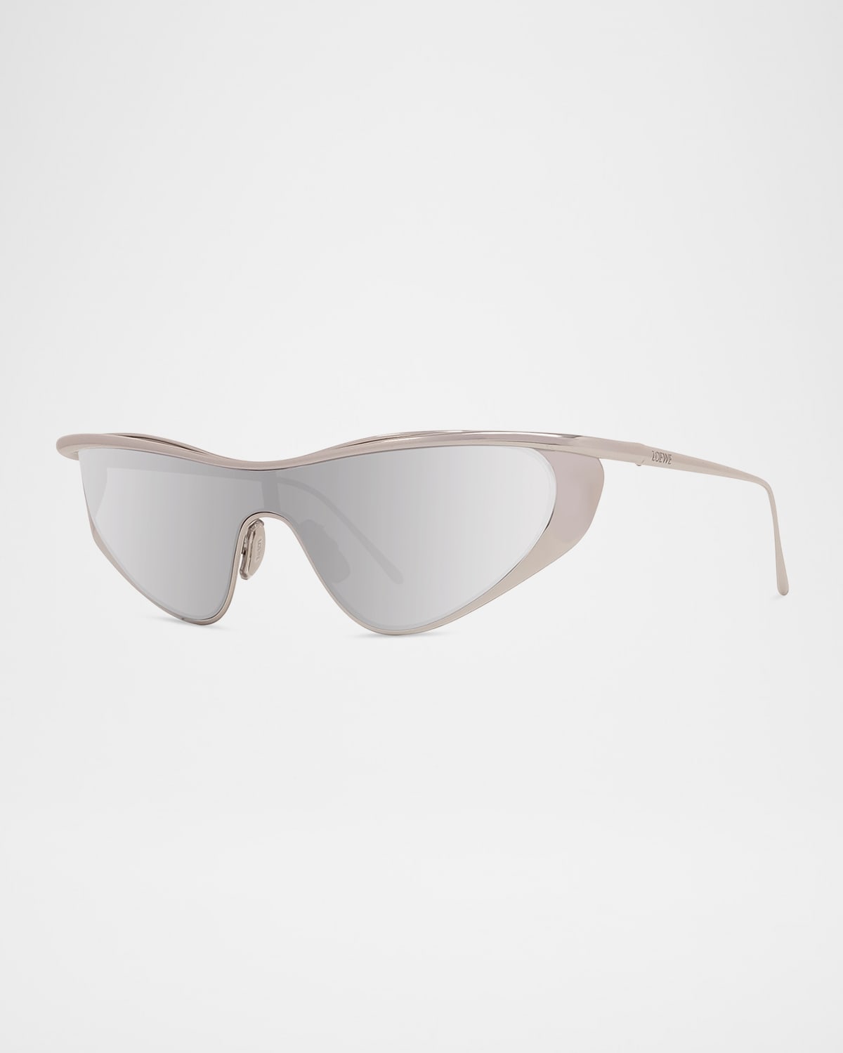 Saint Laurent Over Mask Rimless Acetate Shield Sunglasses