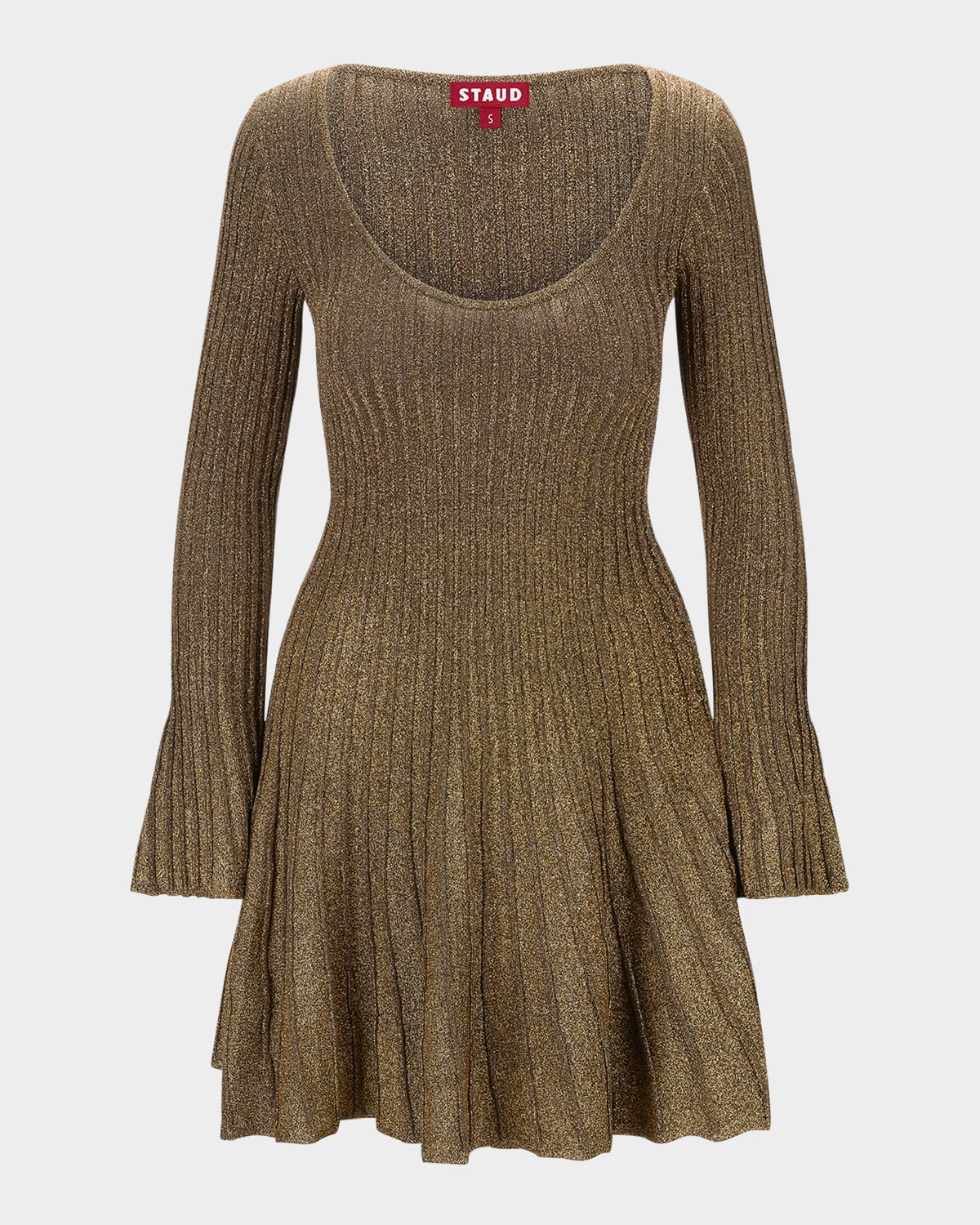 Raquel Ribbed Metallic Mini Dress