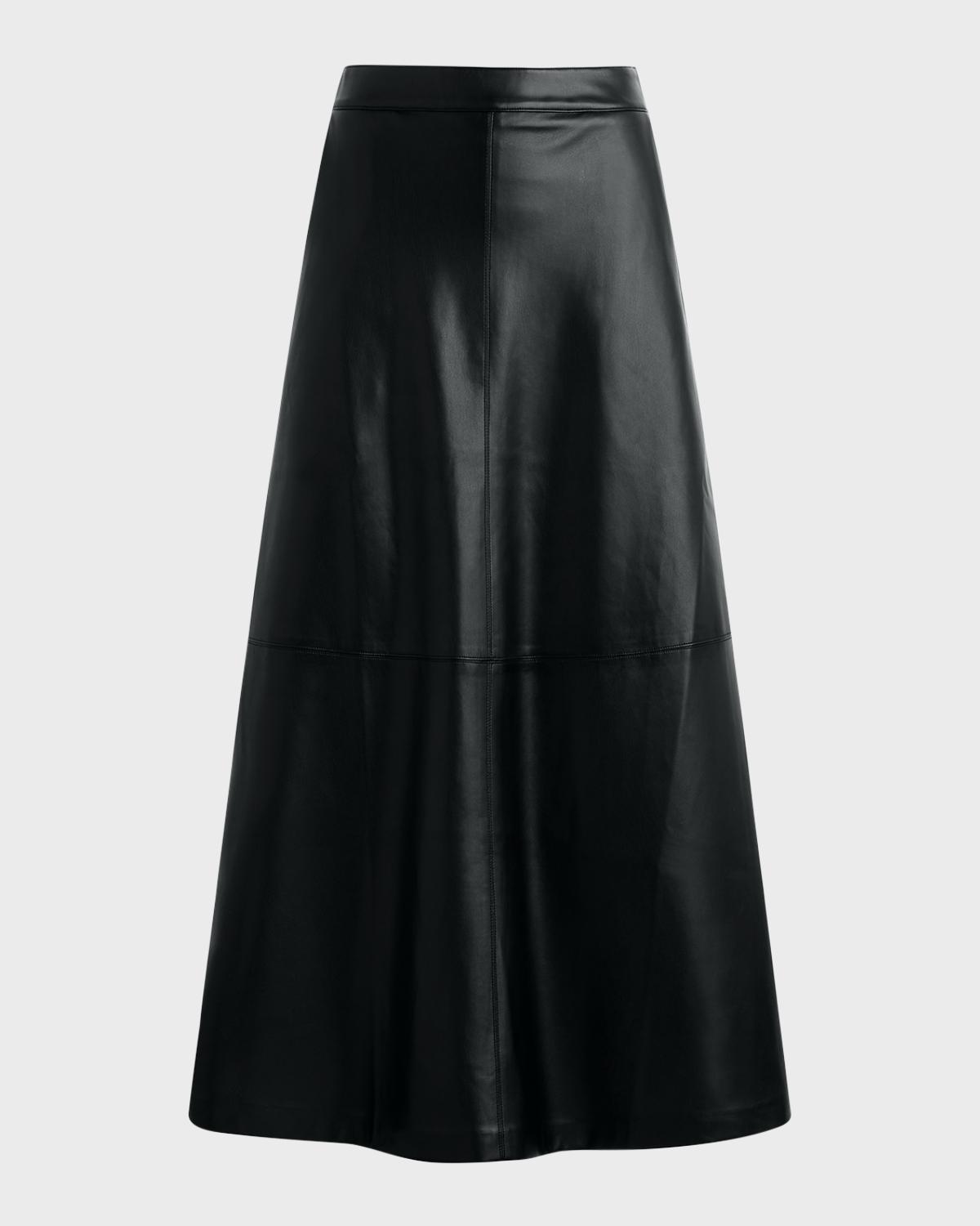 Joe's Jeans The Tavi Vegan Leather Midi Skirt