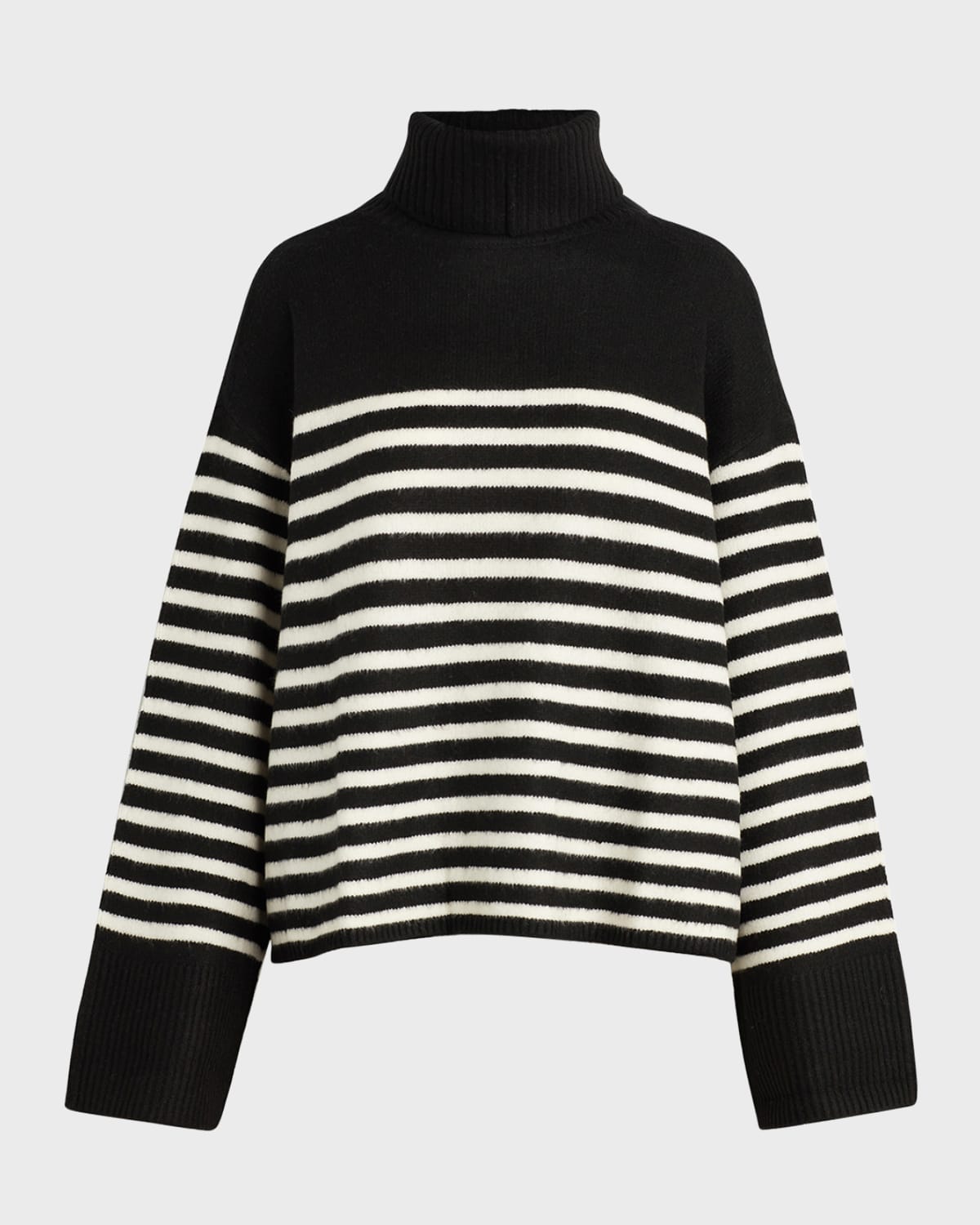 Joie Gestina Striped Mock Neck Sweater Neiman Marcus