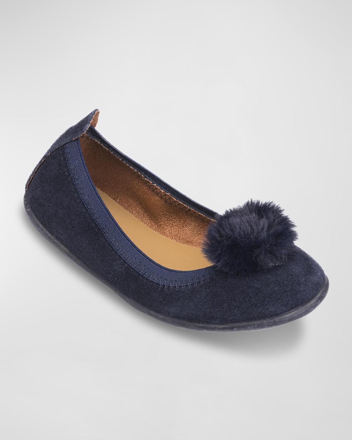 Elephantito Girl 's PomPom Ballerina Flats, Toddlers/Kids | Thumbnail 3