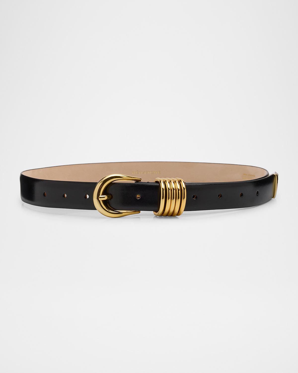 Déhanche Hollyhock Triple Wrap Calf Leather Medium Belt