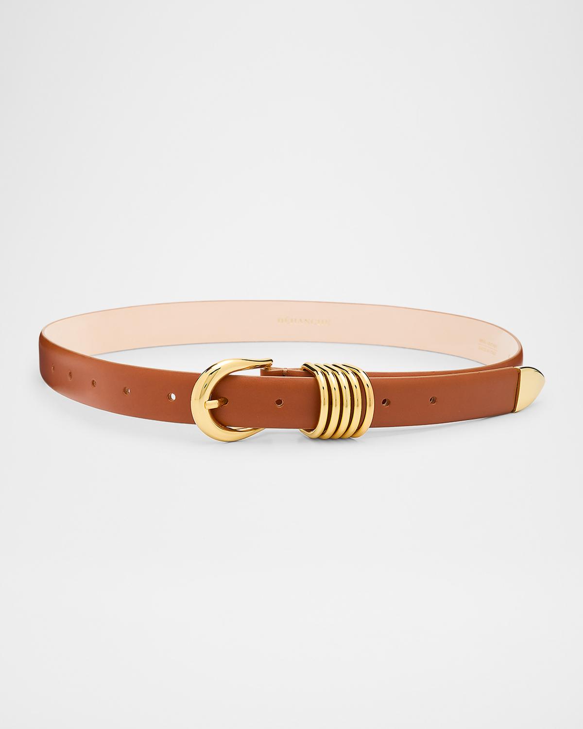 Déhanche Hollyhock Triple Wrap Calf Leather Medium Belt