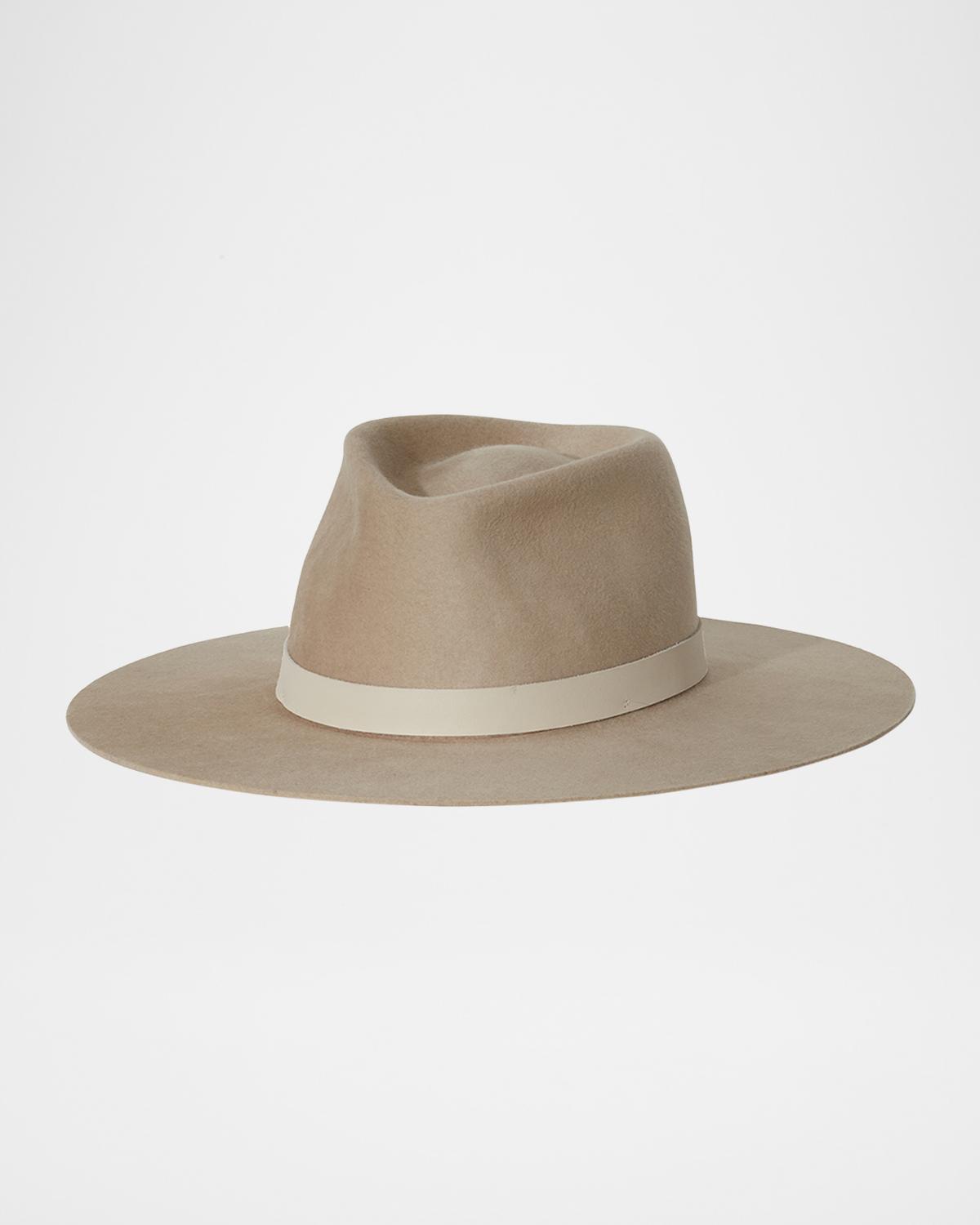 Janessa Leone Cole Merino Wool Fedora Hat