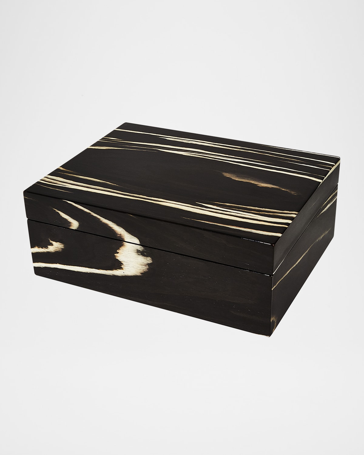 Tizo Polished Zebra Stripe Wood Box