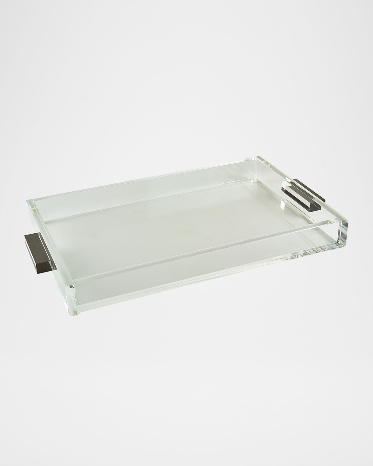 Tizo Clear Lucite Tray With Handles