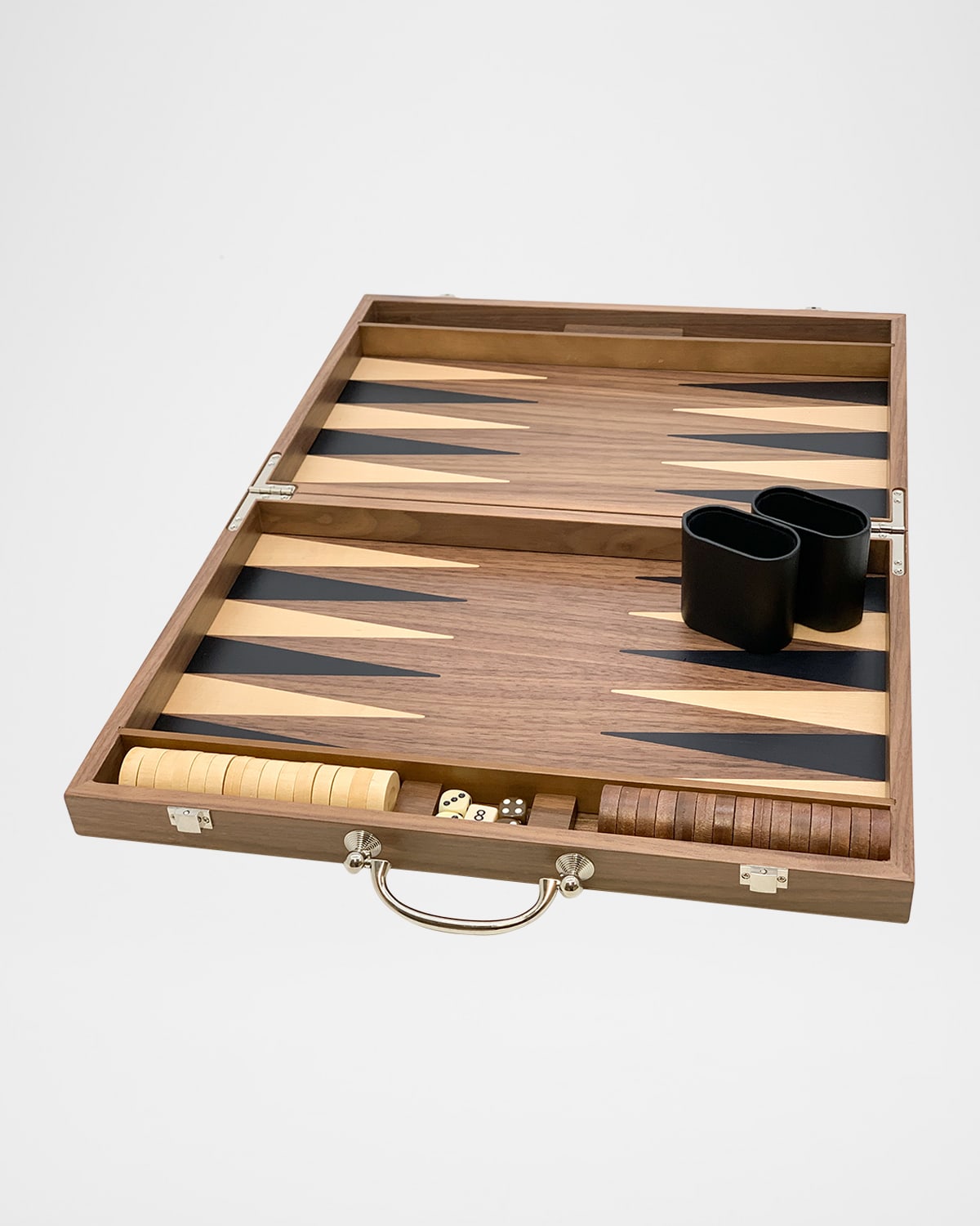 Tizo Inlaid Wood Backgammon Set