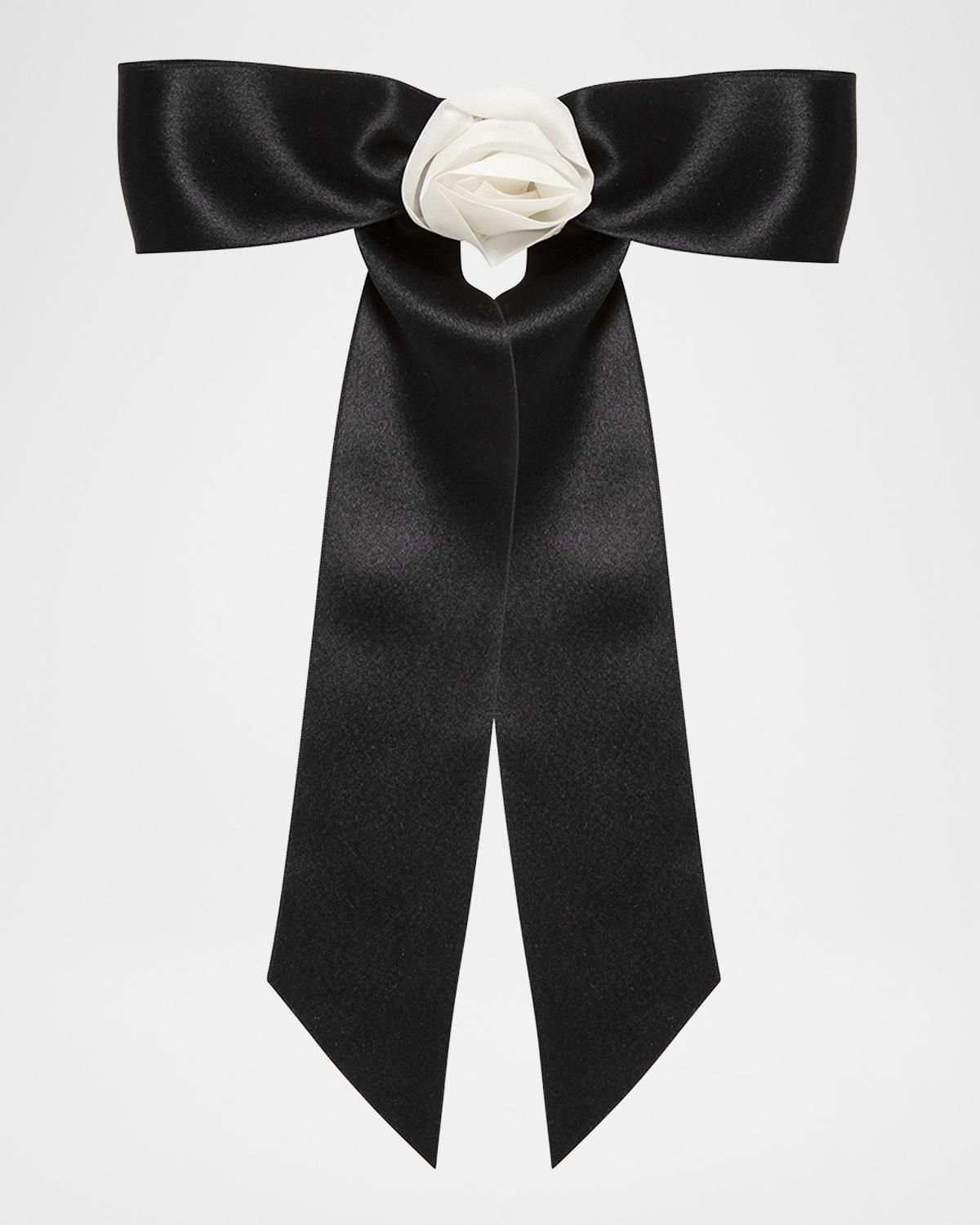 Jennifer Behr Silk Rosette Bow Barrette