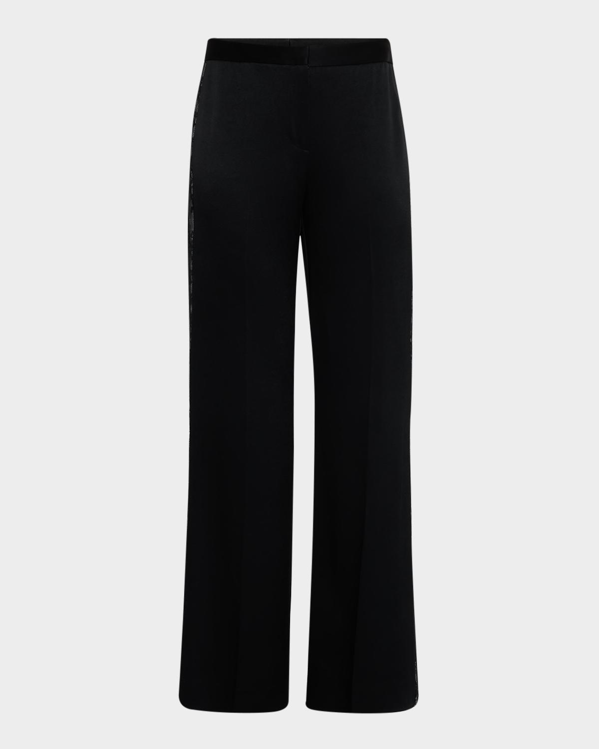 Ungaro Lace-Inset Straight Pants