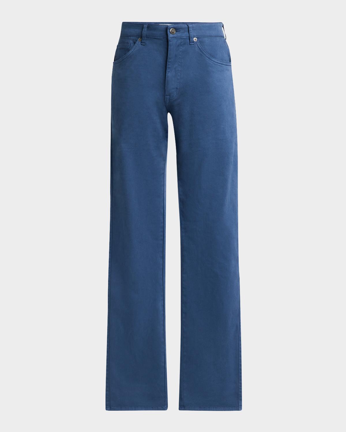 Peter Millar Men's Signature Sateen 5-Pocket Pants