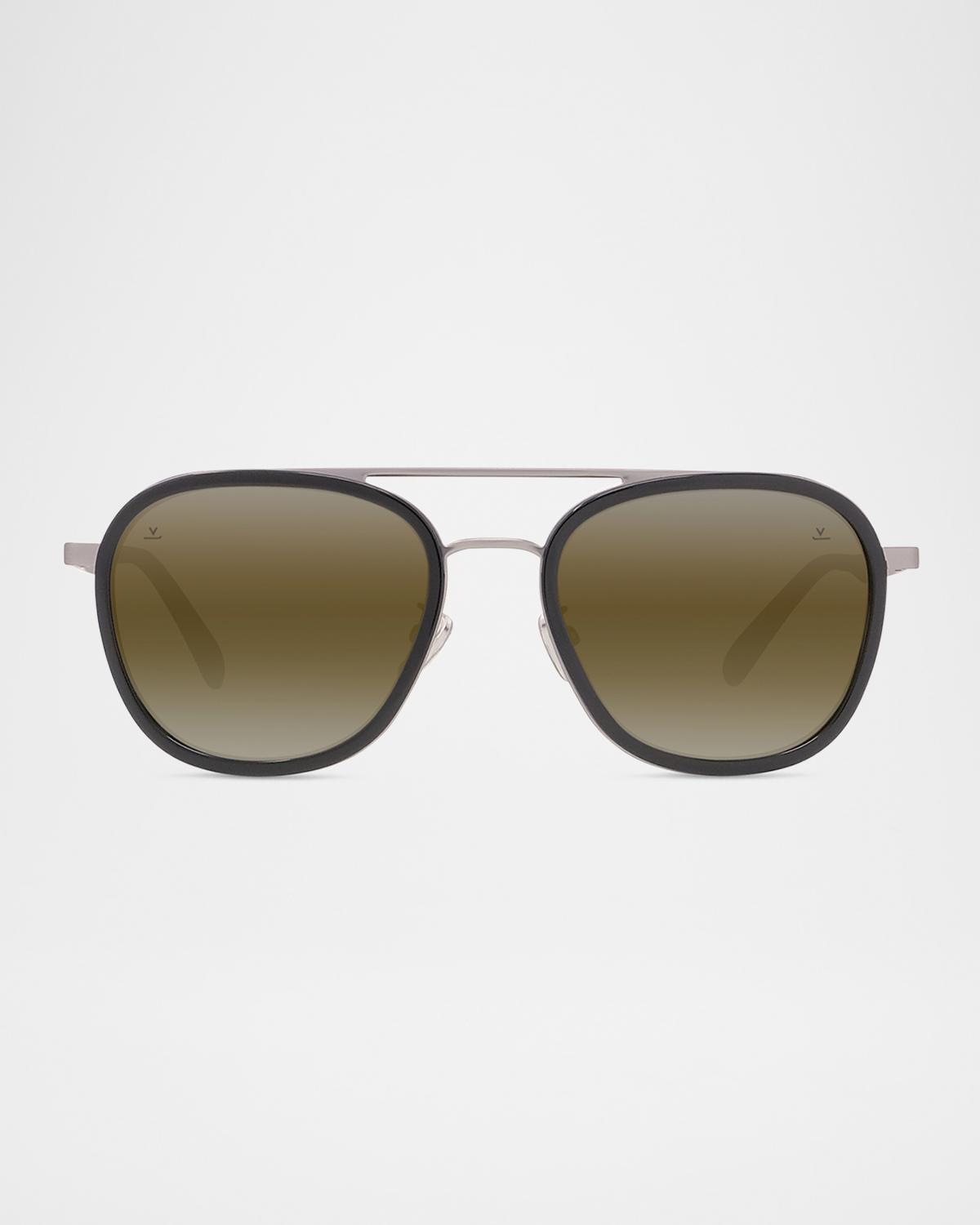 Vuarnet Men's Edge 04 Stainless Steel Rectangle Sunglasses