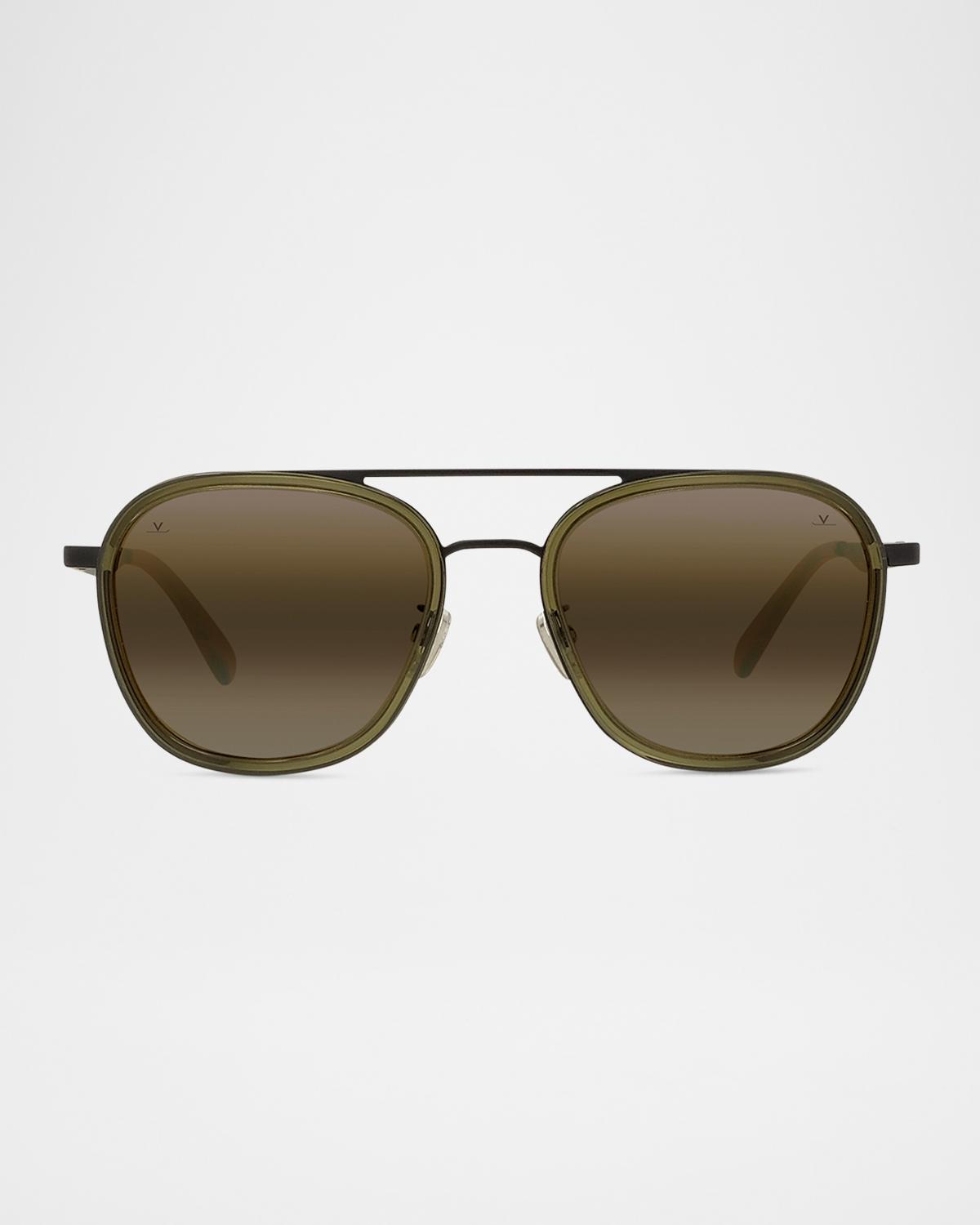 Vuarnet Men's Edge 04 Stainless Steel Rectangle Sunglasses