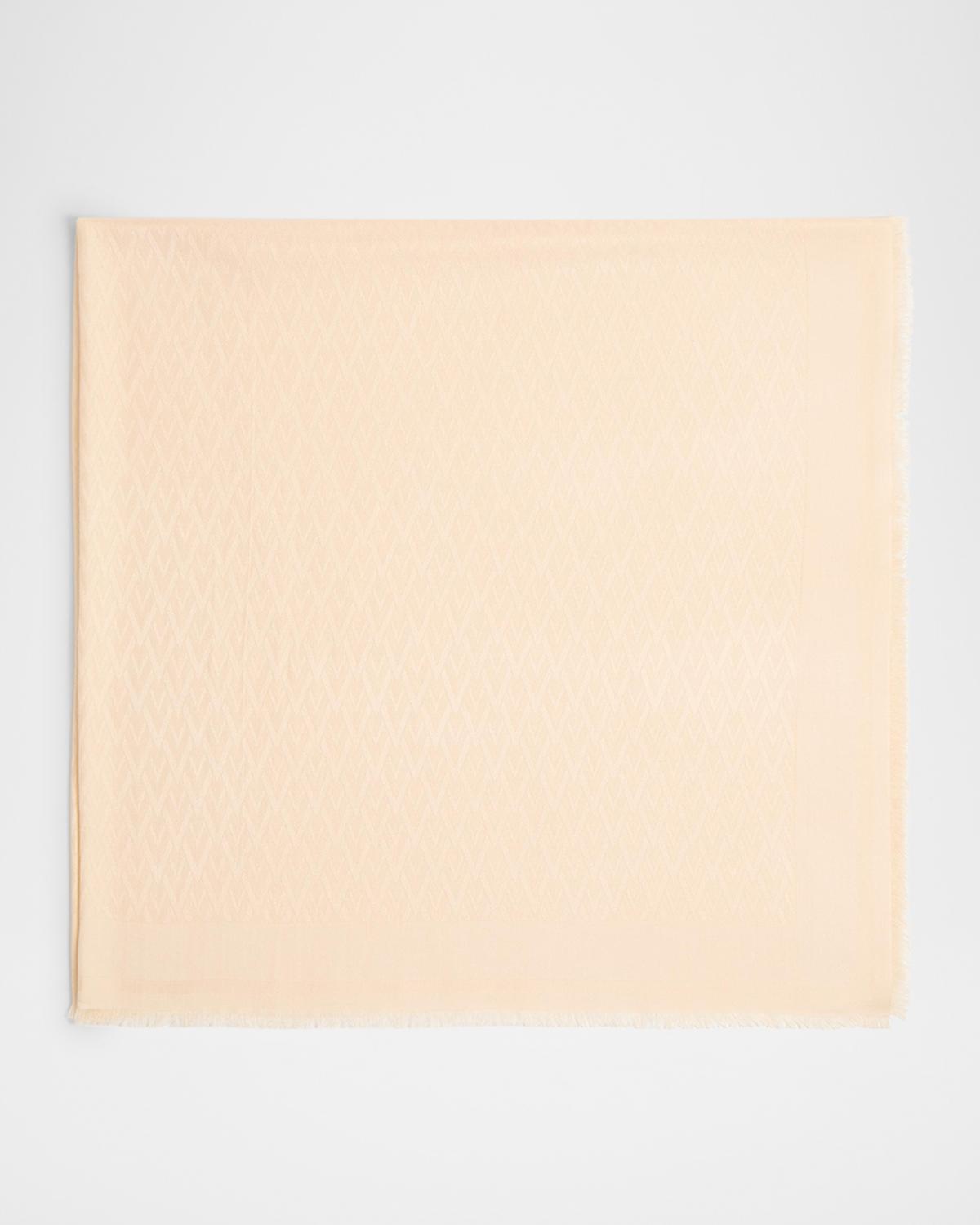 Valentino Garavani Toute La V Logo Jacquard Shawl