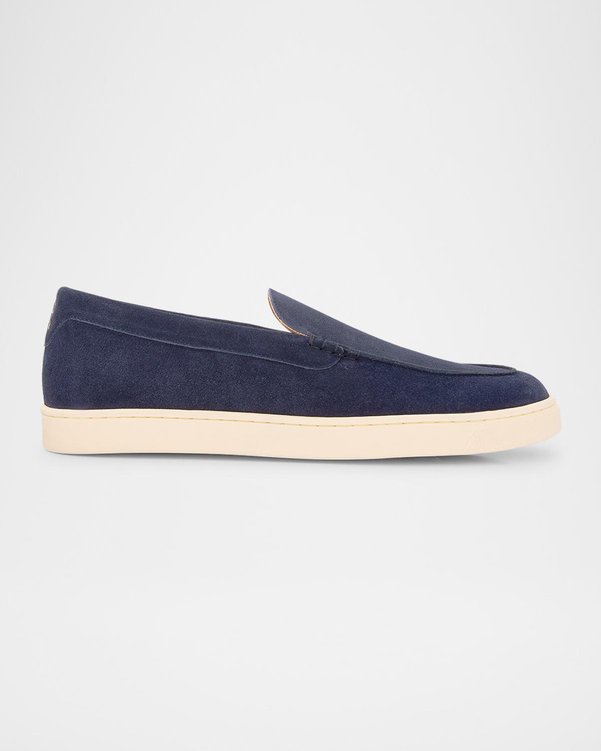 Brunello Cucinelli Men's Hybrid Venetian Suede Slip-Ons