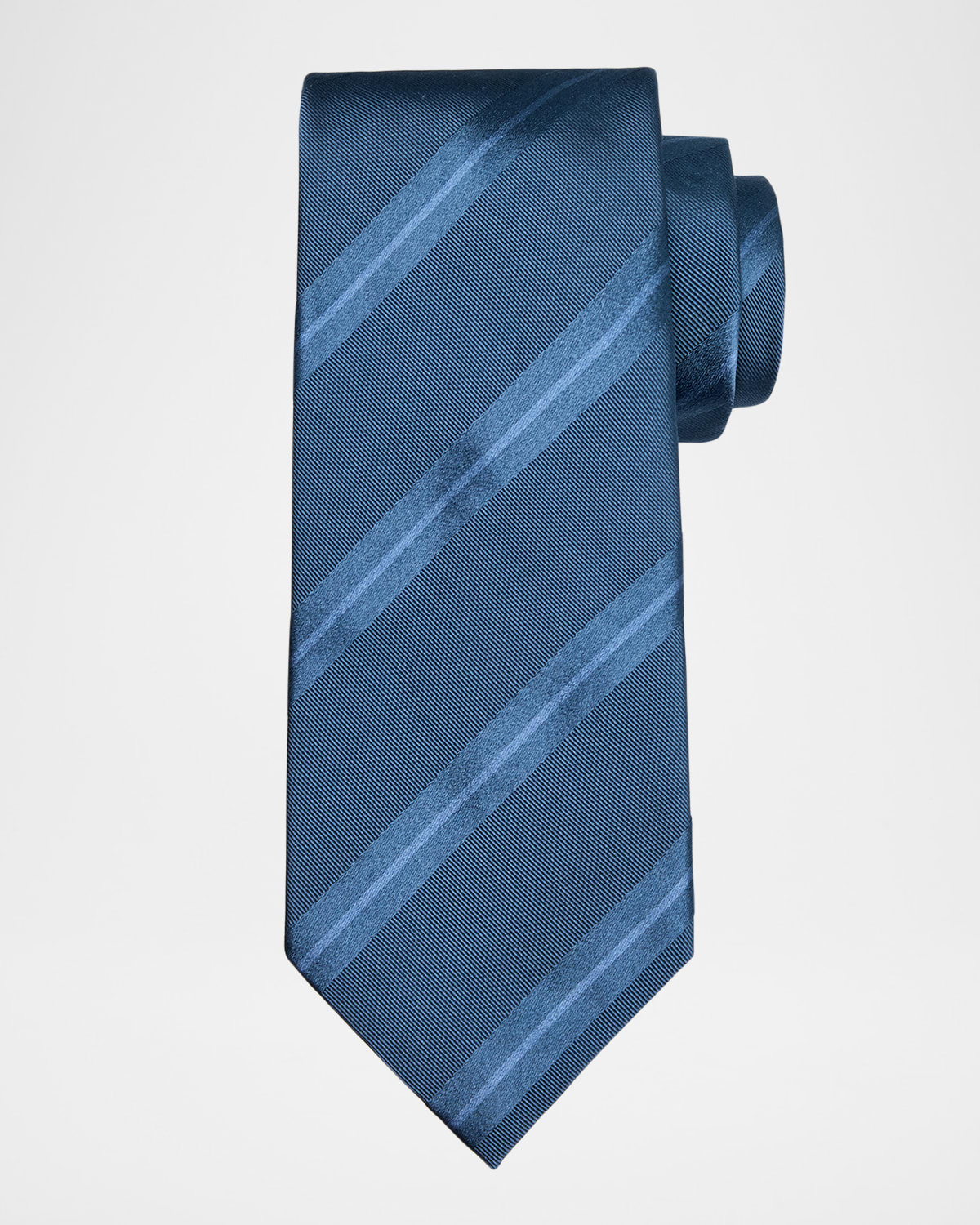 TOM FORD Men 's Tonal Stripe Silk Tie
