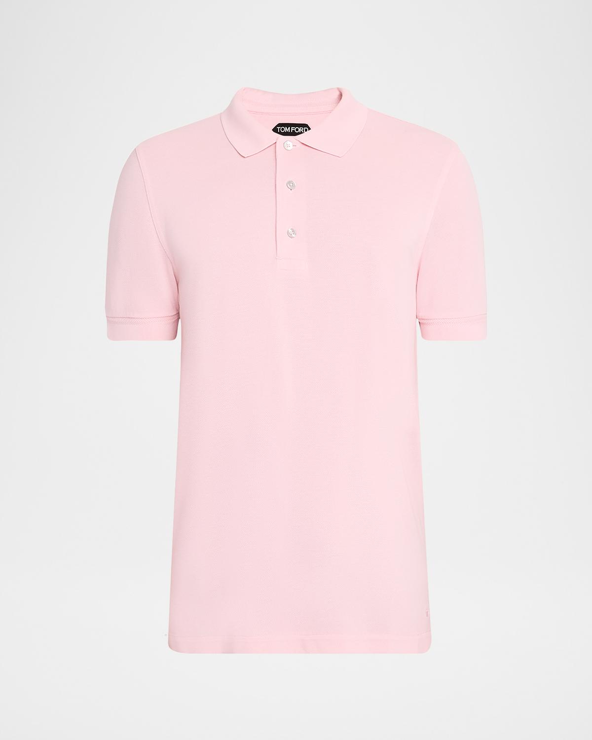 TOM FORD Men's Lyocell Pique Polo Shirt
