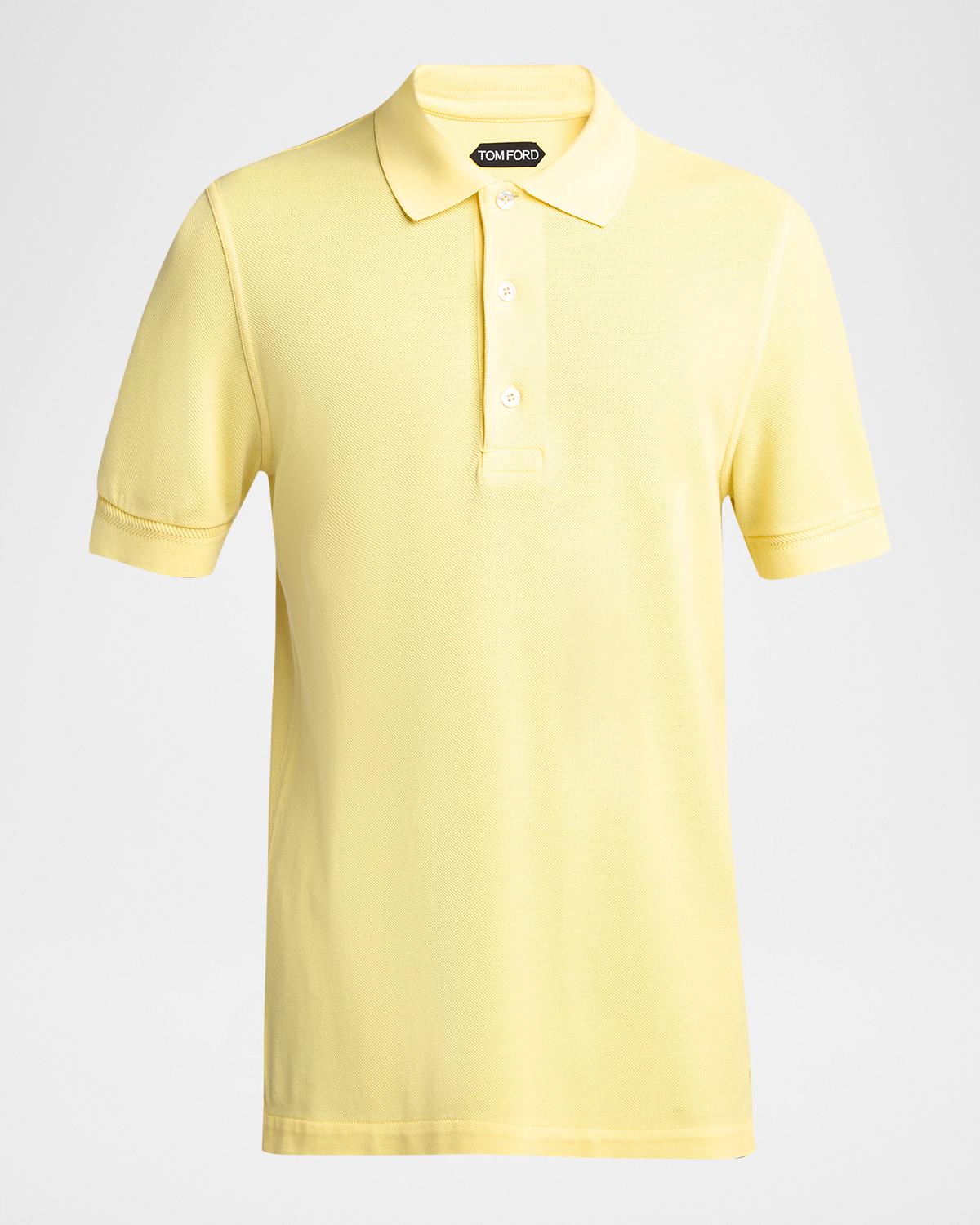 TOM FORD Men's Lyocell Pique Polo Shirt