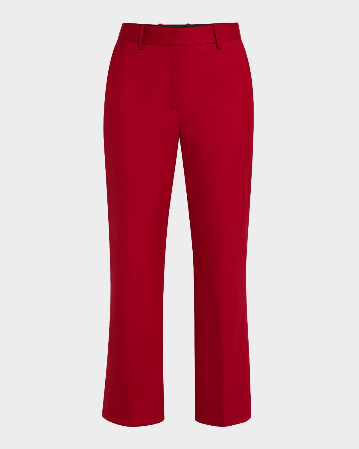 ARGENT Cropped Straight-Leg Seasonless Wool Trousers