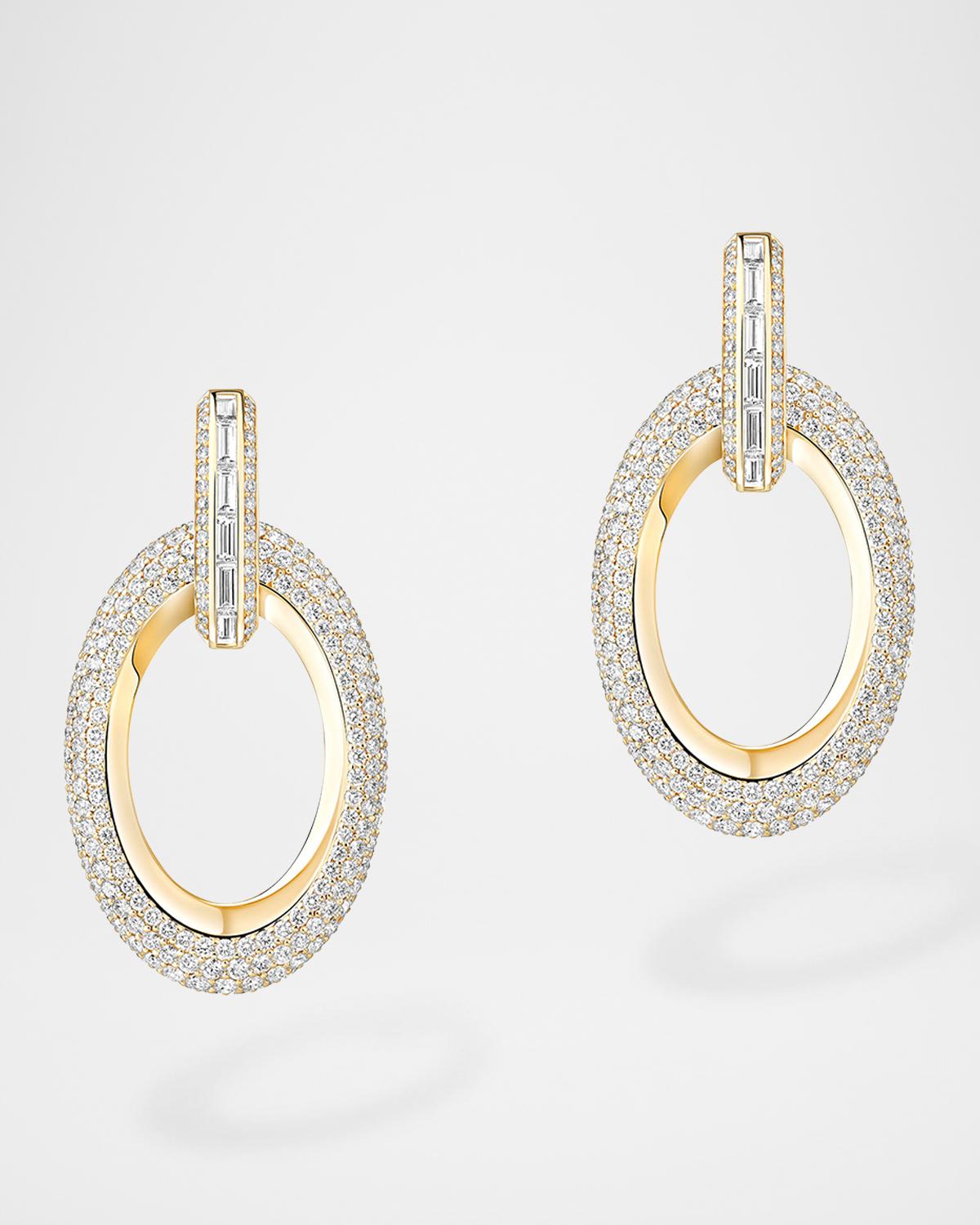 GROOVE GOLD DIAMOND EARRINGS