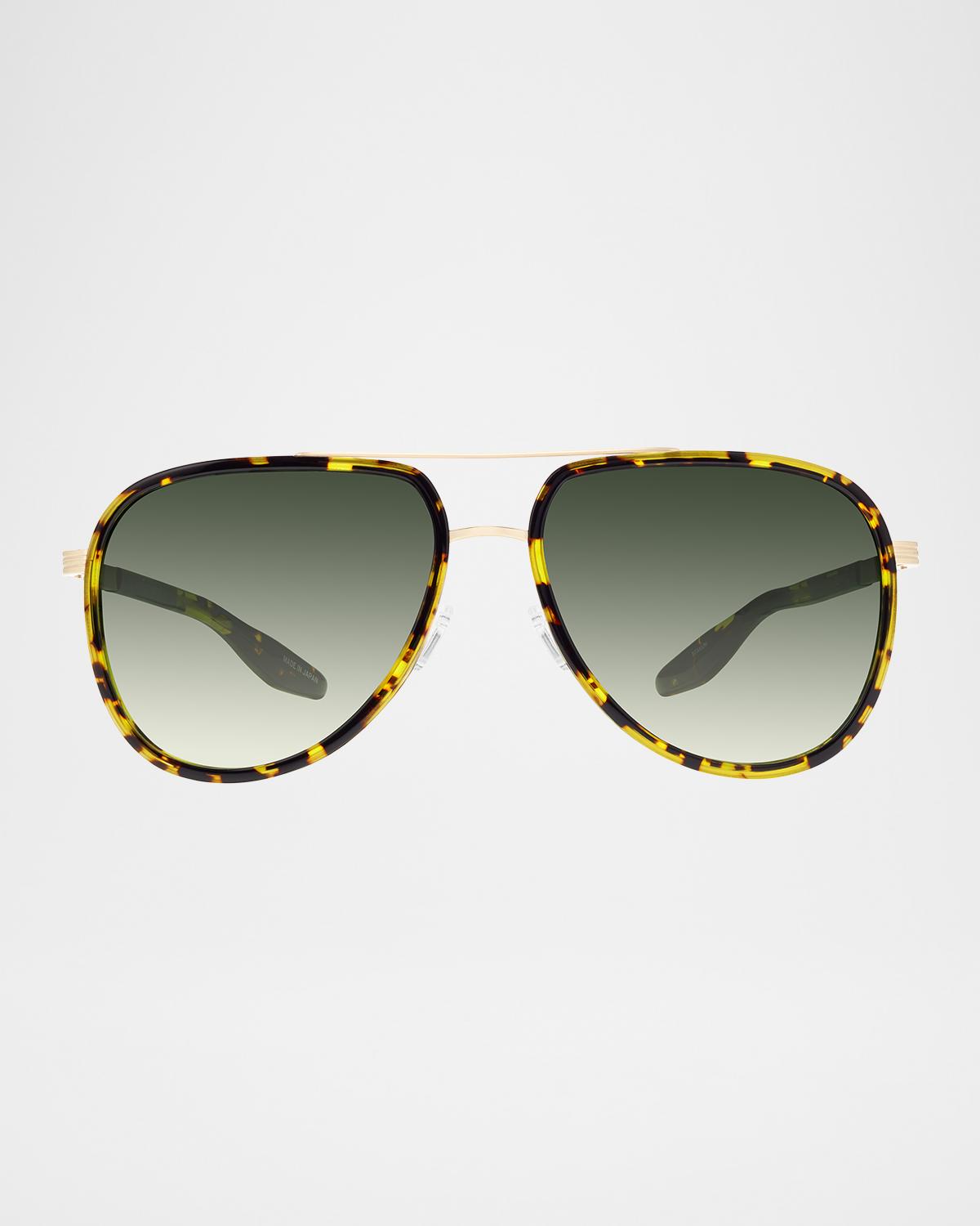 Barton Perreira Cani Titanium Aviator Sunglasses