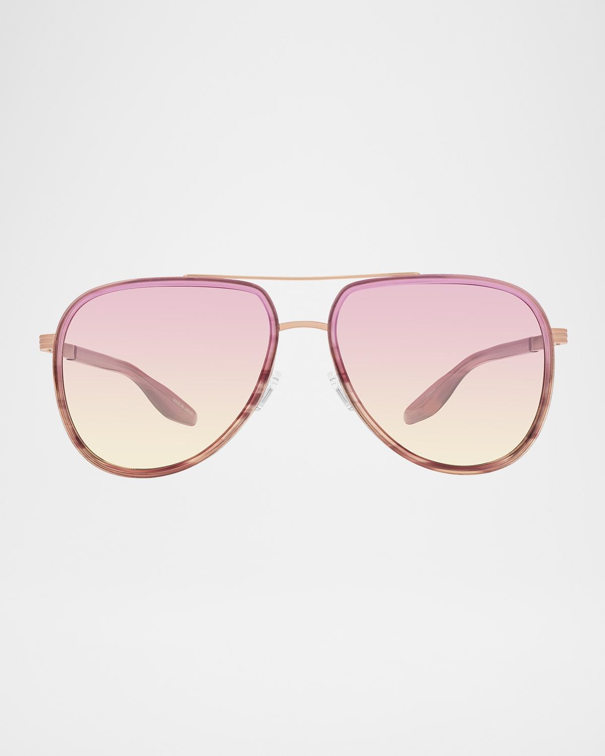Barton Perreira Cani Titanium Aviator Sunglasses