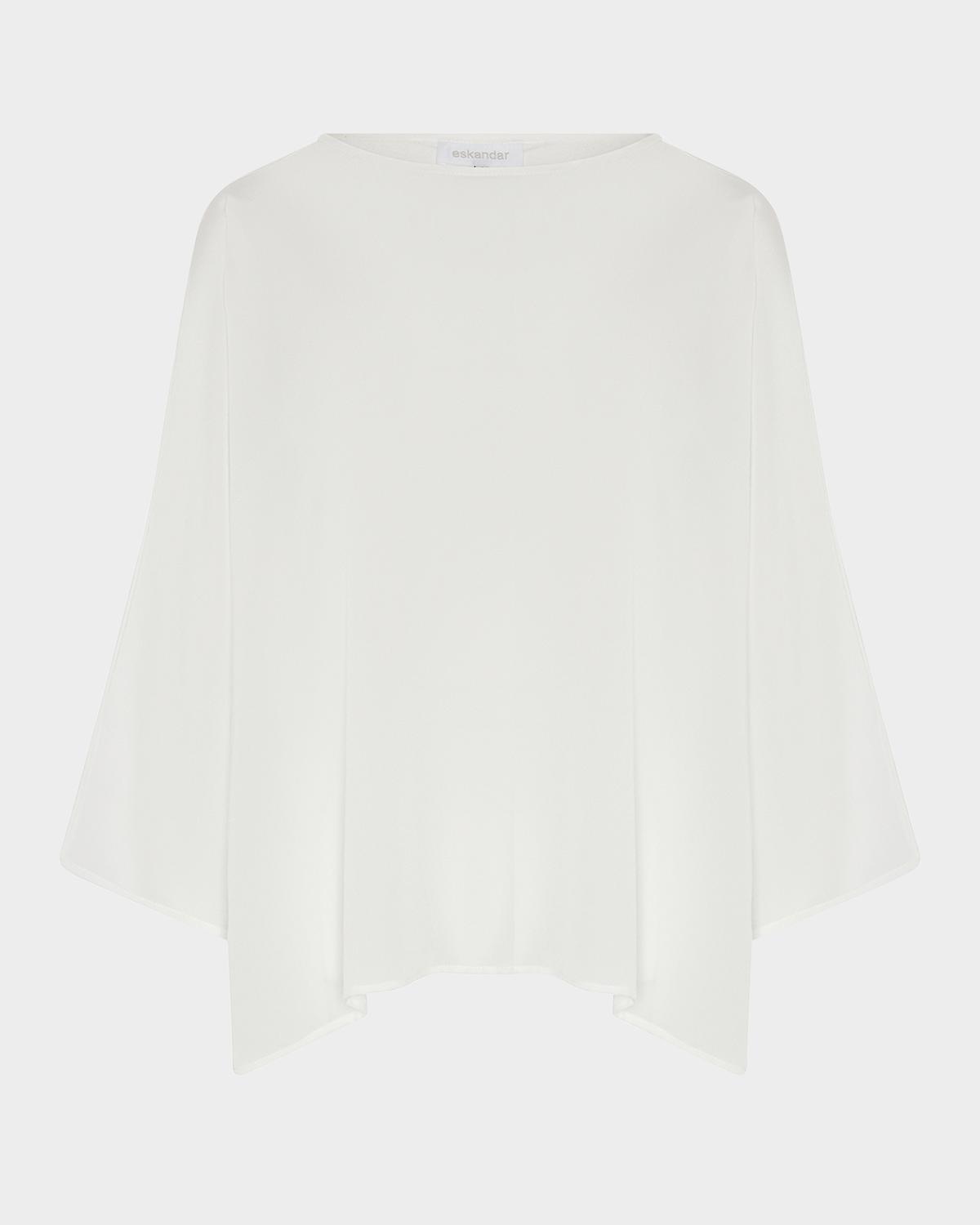 Eskandar Boat Neck Top (Mid Length)