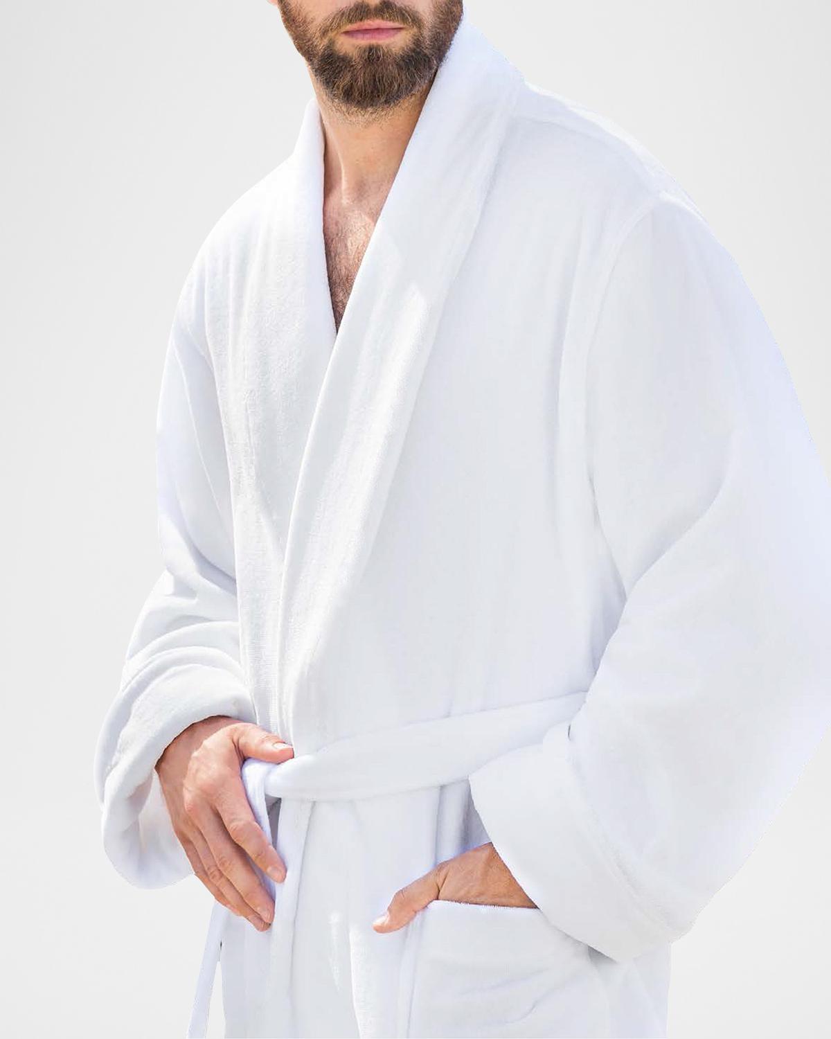 Majestic International Men's Dorchester Cotton Shawl Robe