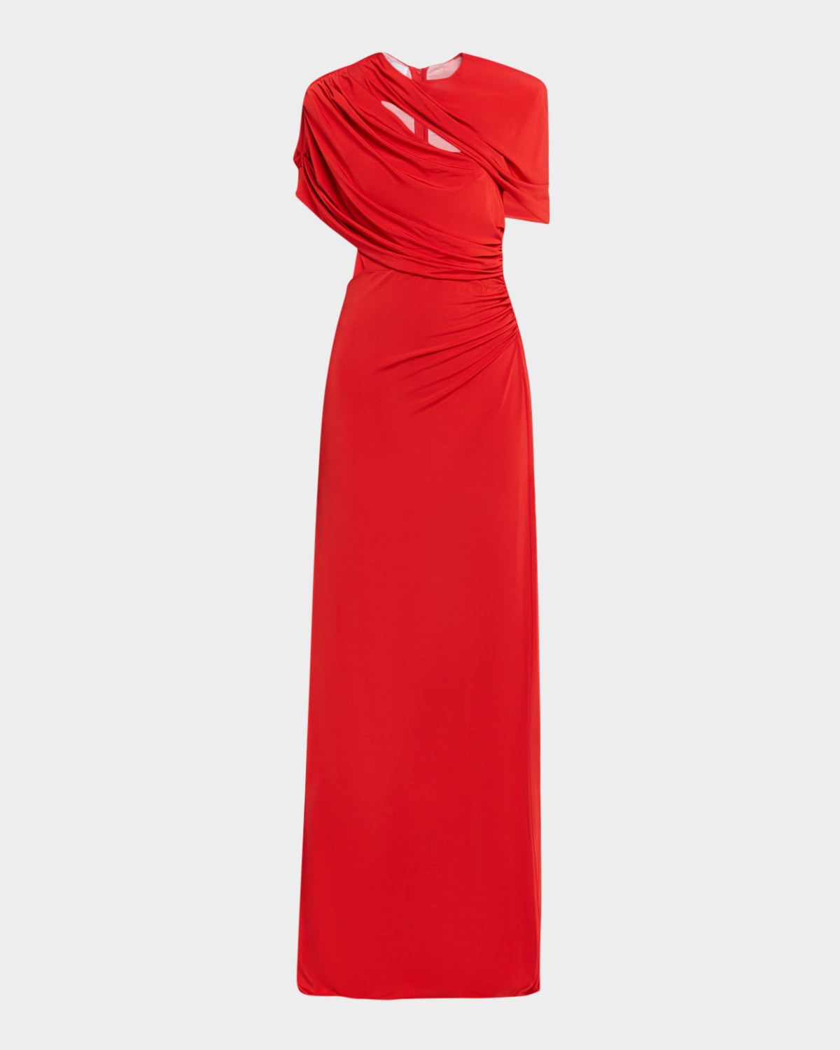 Stella McCartney Long Draped Cape Cutout Gown