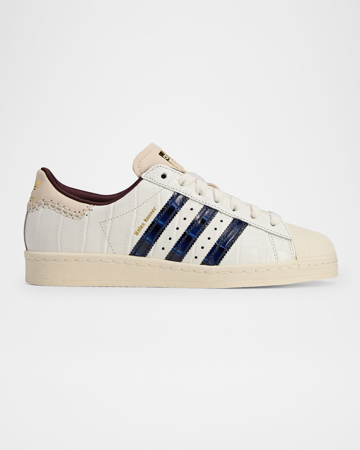 x Wales Bonner Men & apos;s Superstar Croc-Effect Low-Top Sneakers