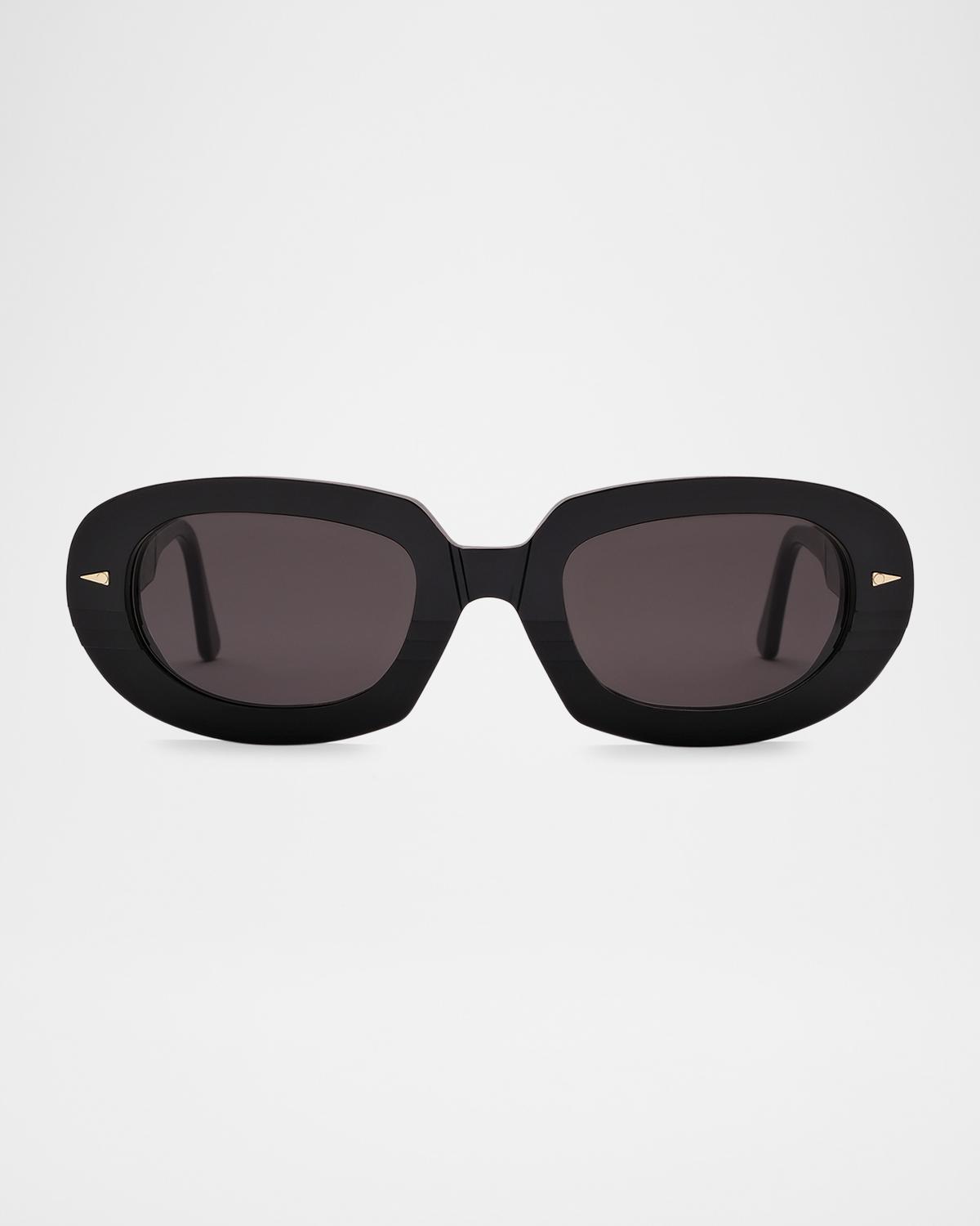 AHLEM Lombards Acetate & Nylon Oval Sunglasses