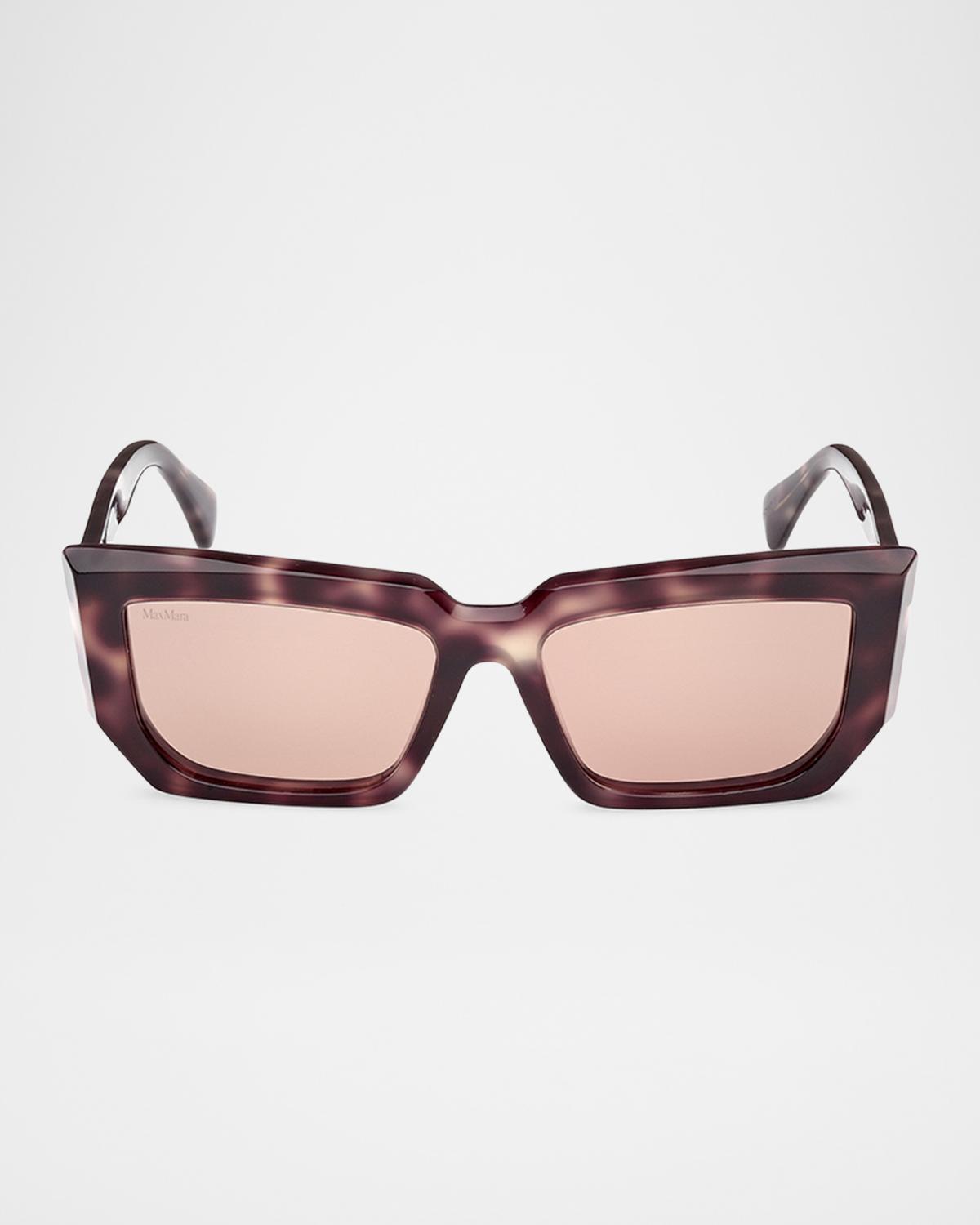 Max Mara Acetate Rectangle Sunglasses