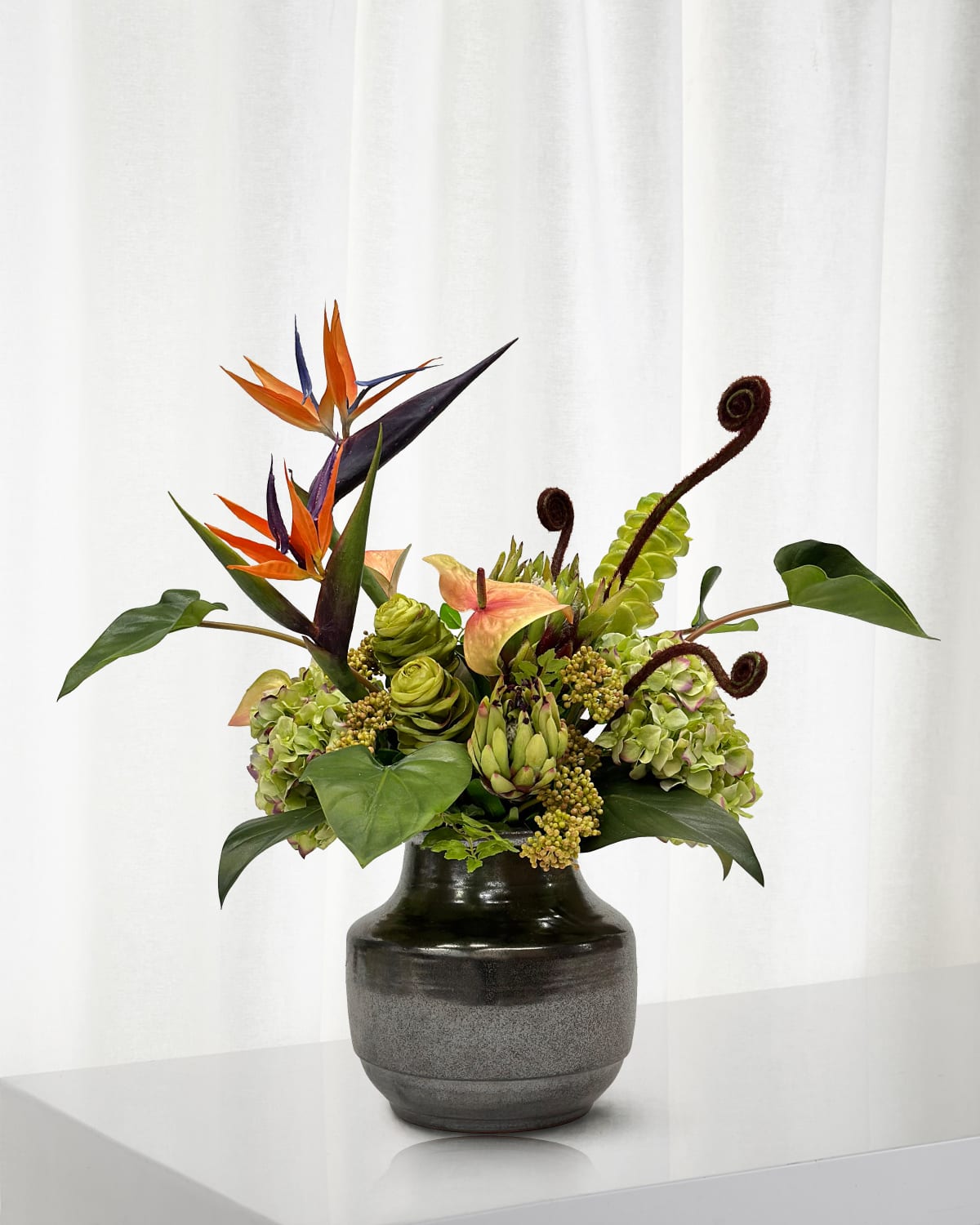 Winward Home Mix Tropical 26" Faux Floral Arrangement in Terracotta Vase | Thumbnail 3 Winward Home Mix Tropical 26" Faux Floral Arrangement in Terracotta Vase | Thumbnail 3