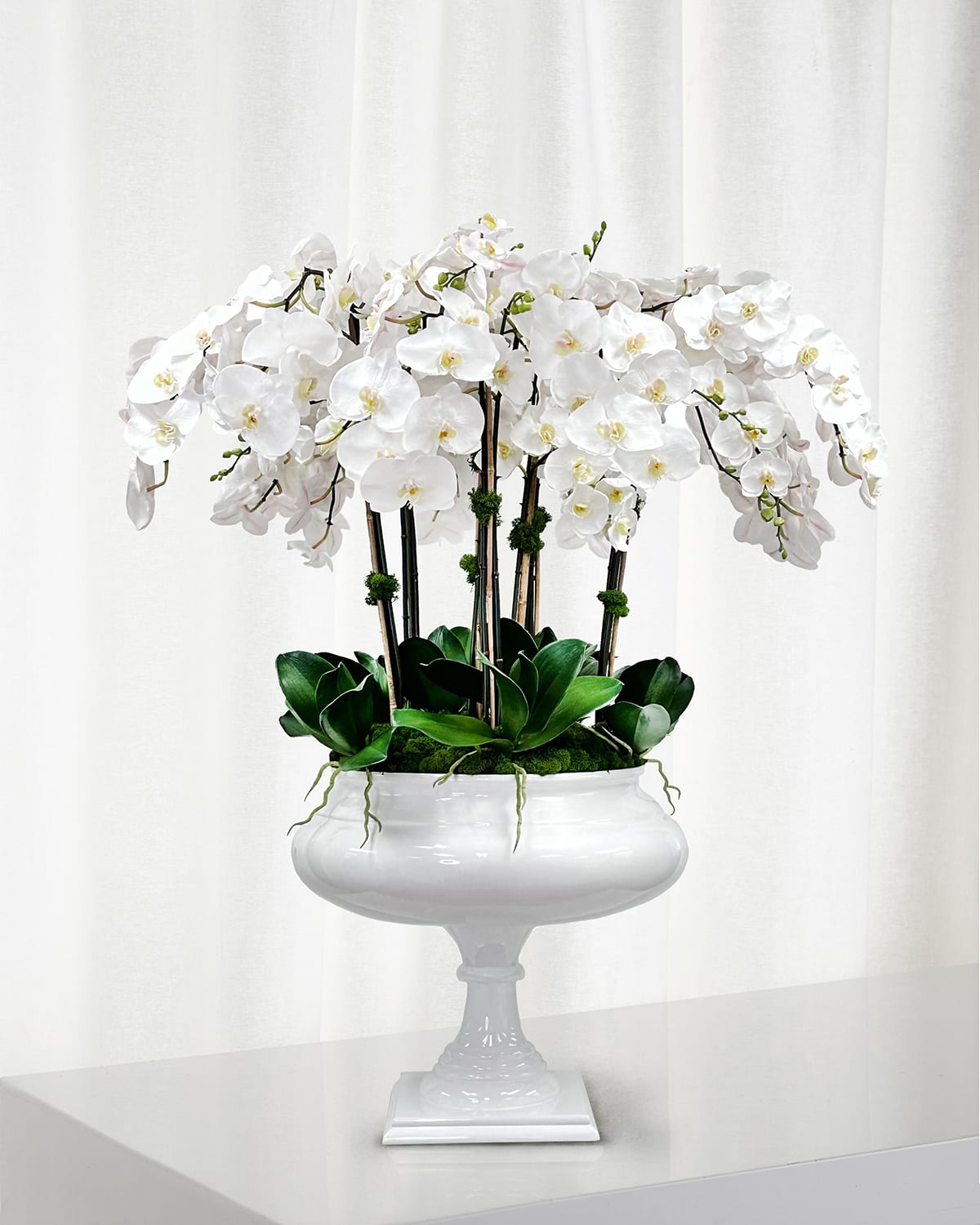 Winward Home Orchid 47" Faux Floral Arrangement in Footed Roman Planter | Thumbnail 3 Winward Home Orchid 47" Faux Floral Arrangement in Footed Roman Planter | Thumbnail 3